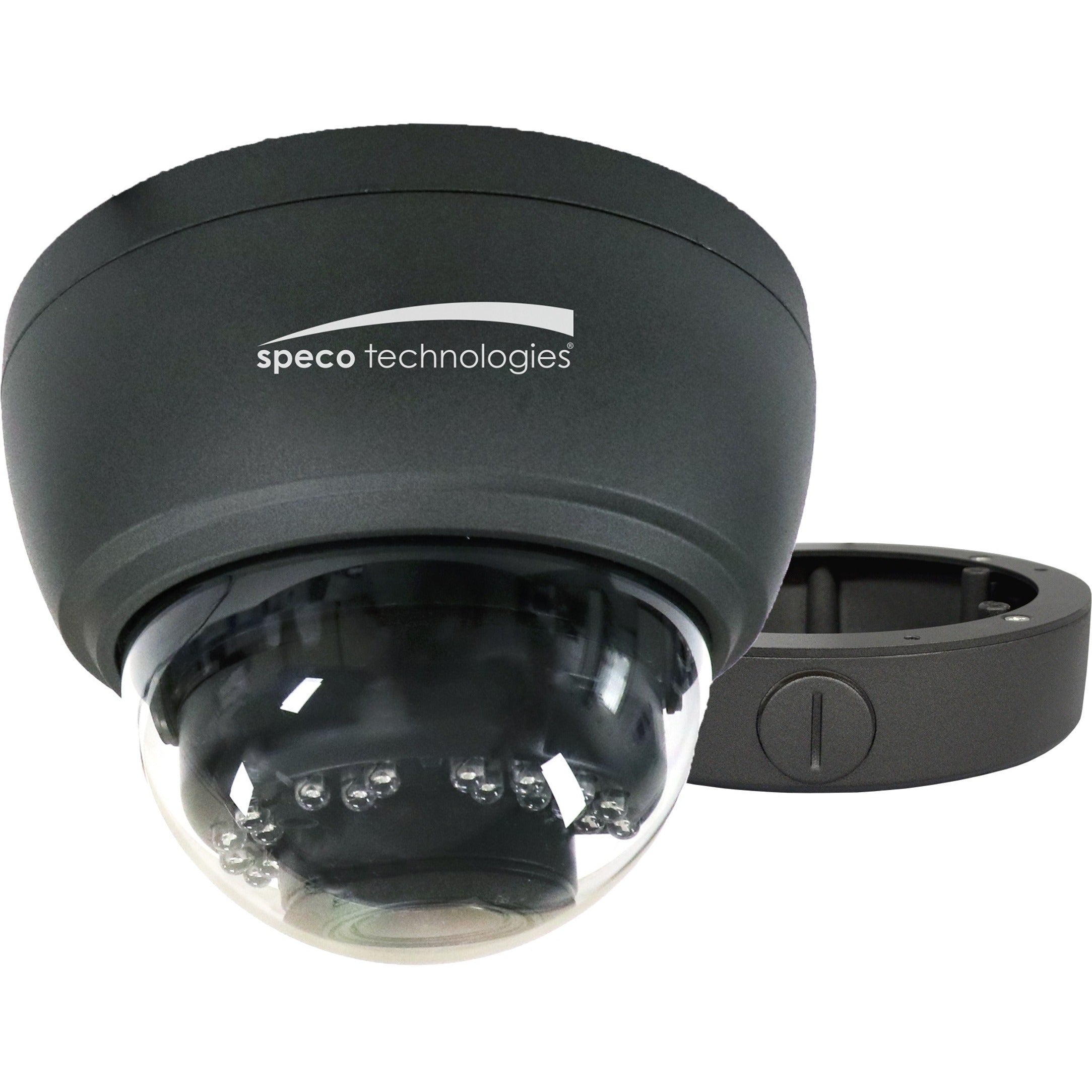 Speco HT7250TM 2MP Intensifier Dome Camera with Included Junction Box, Full HD, Motion Detection, Weather Resistant
