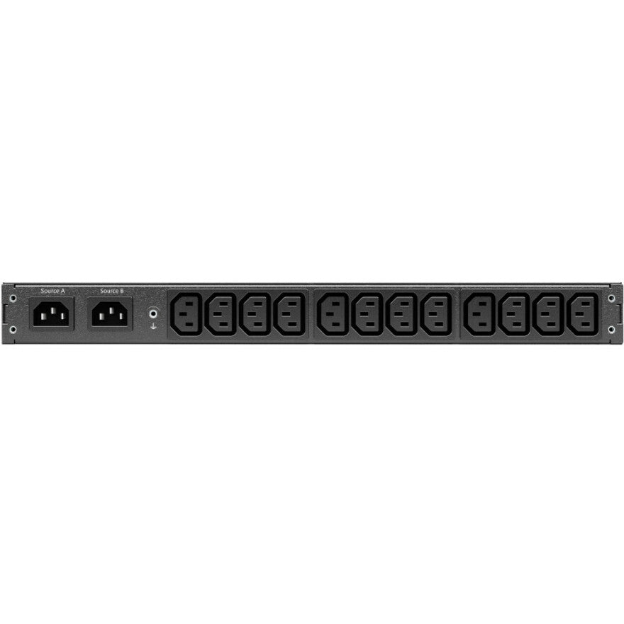 APC AP4421A NetShelter Automatic Transfer Switch, 12 x IEC 60320 C13, 10A, 1U