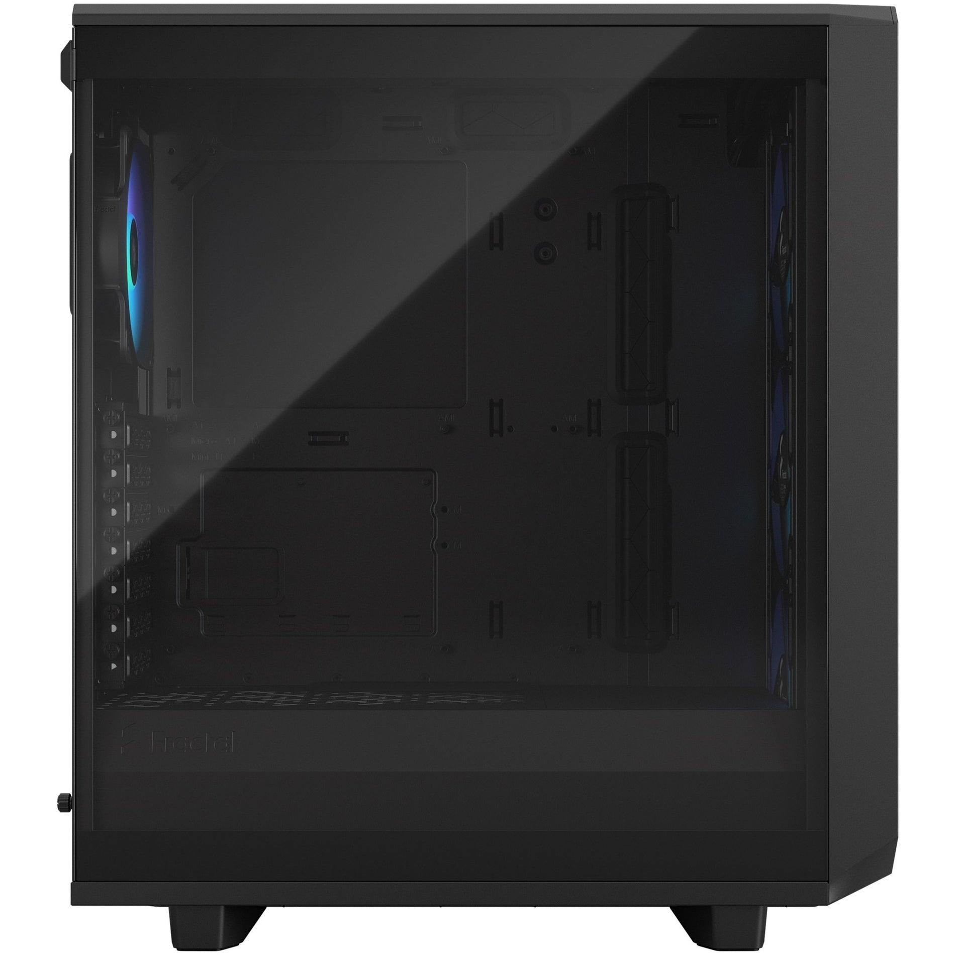 Fractal Design FD-C-MES2C-06 Meshify 2 Compact RGB Computer Case, Mid-tower, Black, 4.72" Fans, Mini ITX/Mini ATX/ATX Supported, 18.74 lb Weight