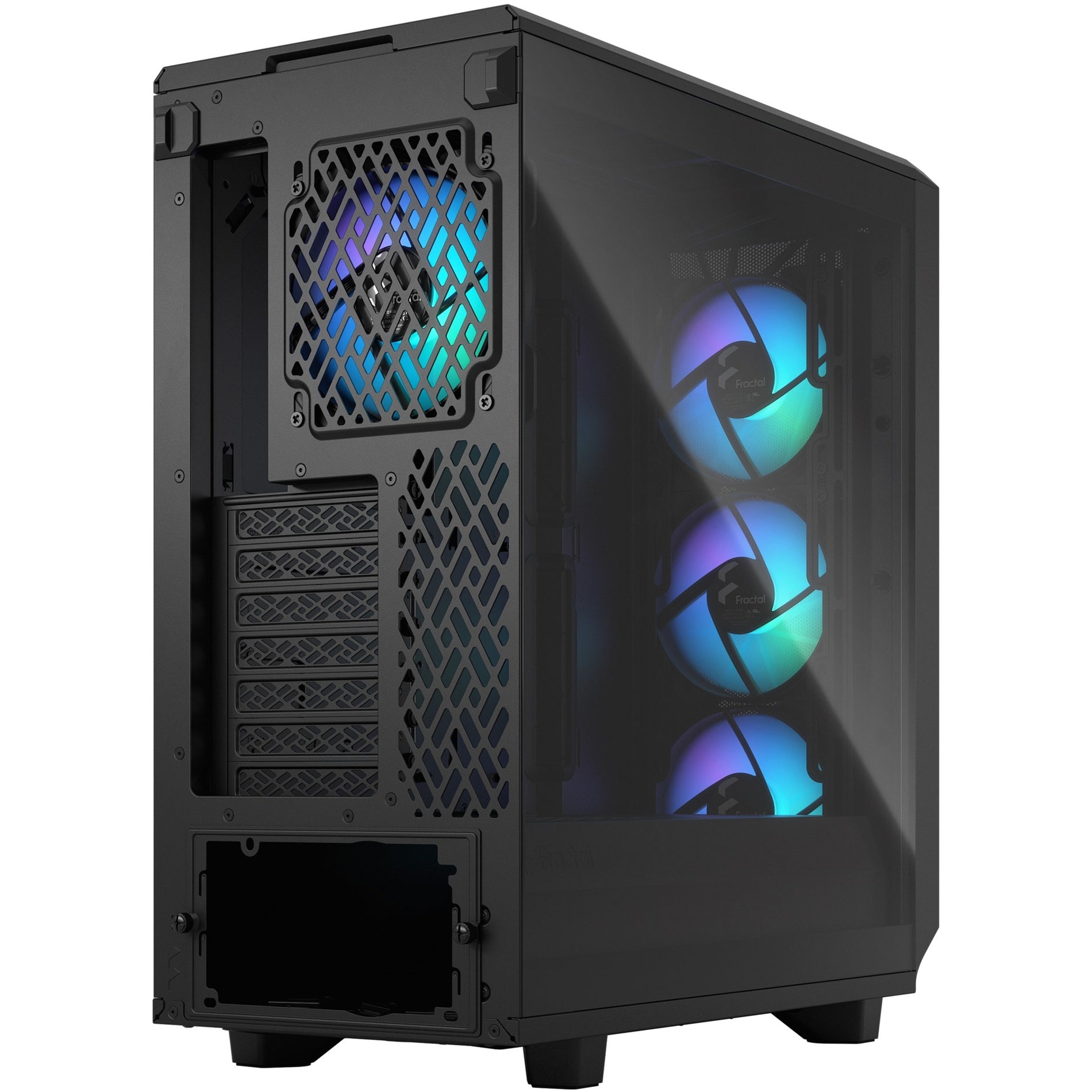 Fractal Design FD-C-MES2C-06 Meshify 2 Compact RGB Computer Case, Mid-tower, Black, 4.72" Fans, Mini ITX/Mini ATX/ATX Supported, 18.74 lb Weight