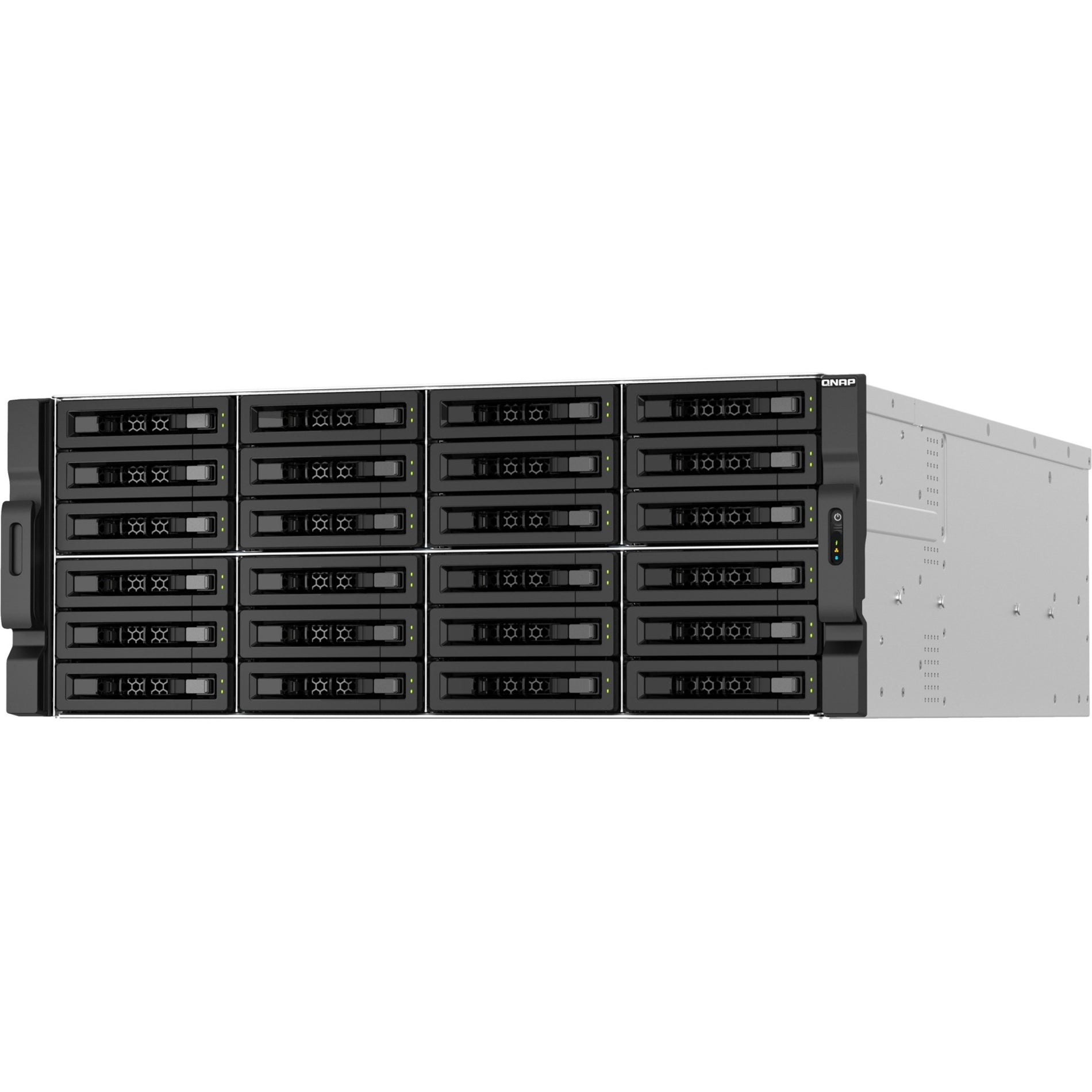QNAP TS-H3087XU-RP-E2378-64G SAN/NAS Storage System (TS-H3087XU-RP-E2378-64G-US), 64GB DDR4, 30 Drive Bays, 10GbE Ethernet
