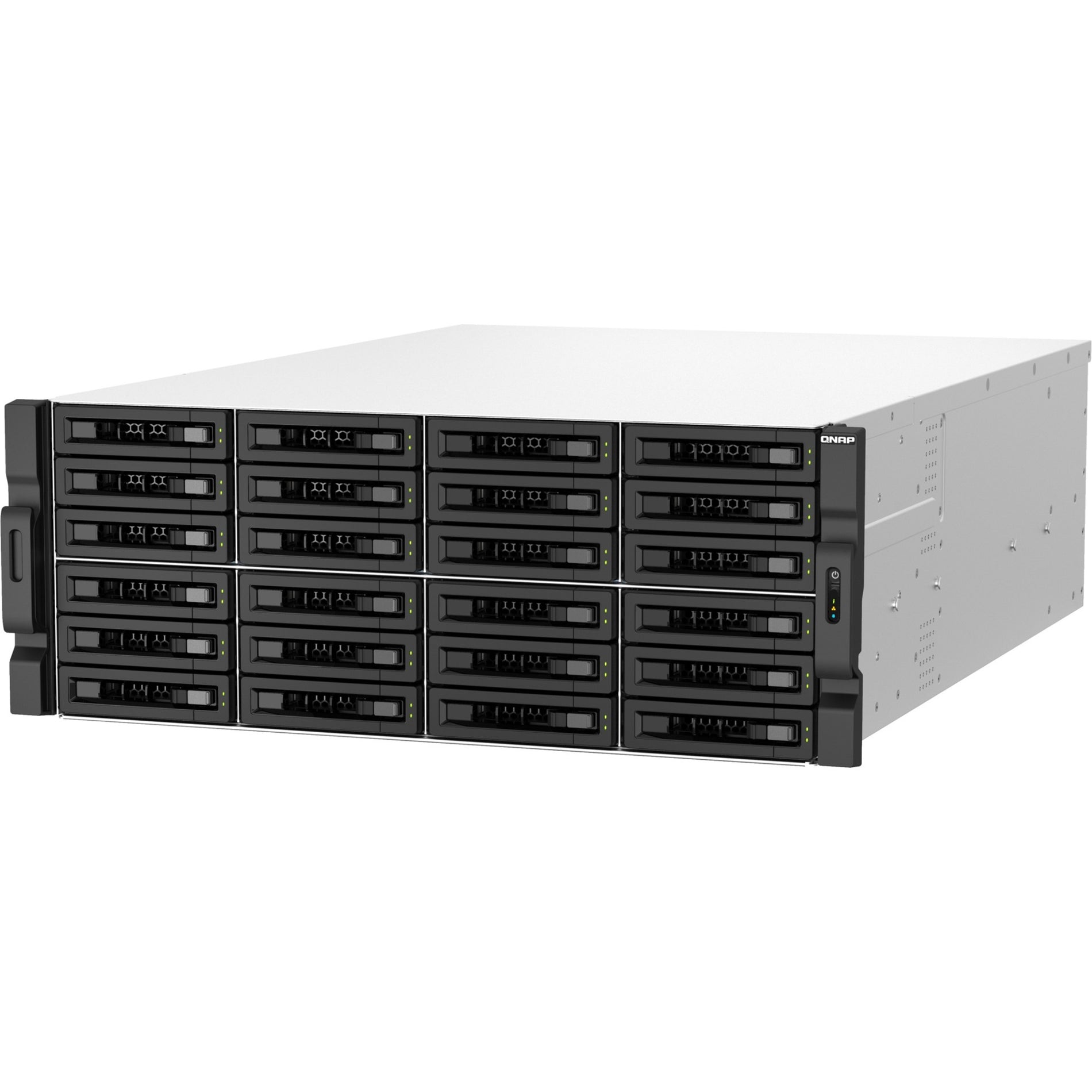 QNAP TS-H3087XU-RP-E2378-64G SAN/NAS Storage System (TS-H3087XU-RP-E2378-64G-US), 64GB DDR4, 30 Drive Bays, 10GbE Ethernet