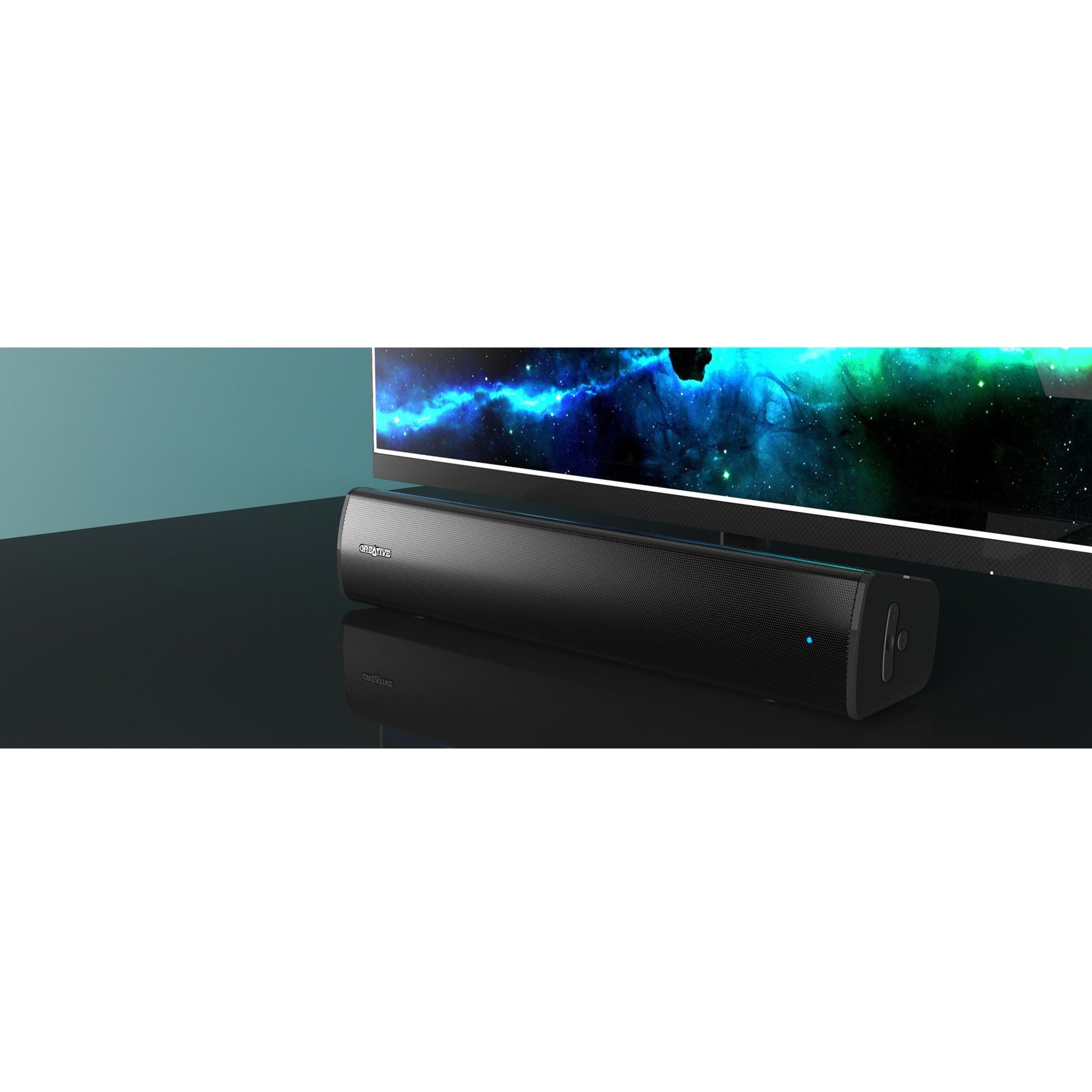 Creative Stage Air V2 Compact Under-Monitor USB Soundbar with