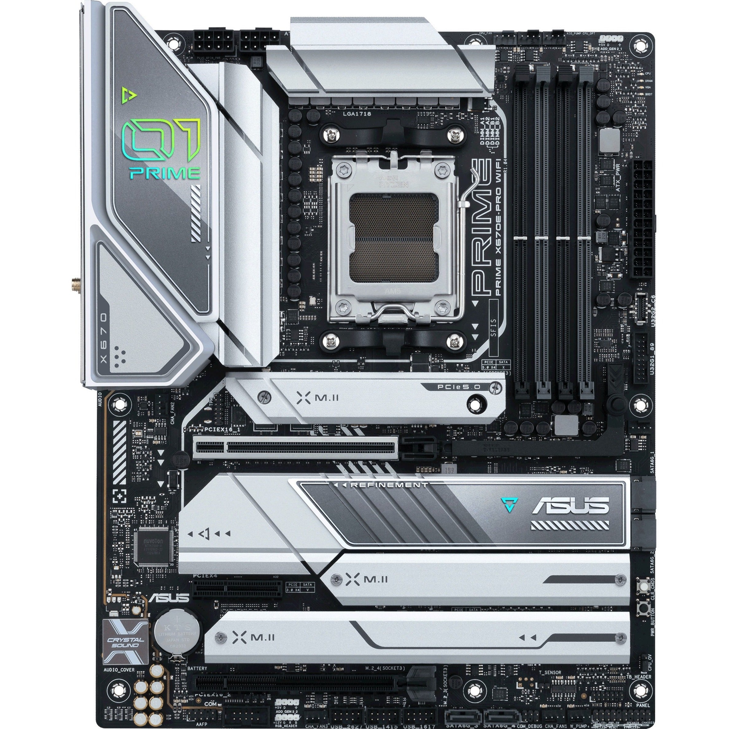 Asus Prime X670E-PRO WIFI Desktop Motherboard, AMD Ryzen 7000