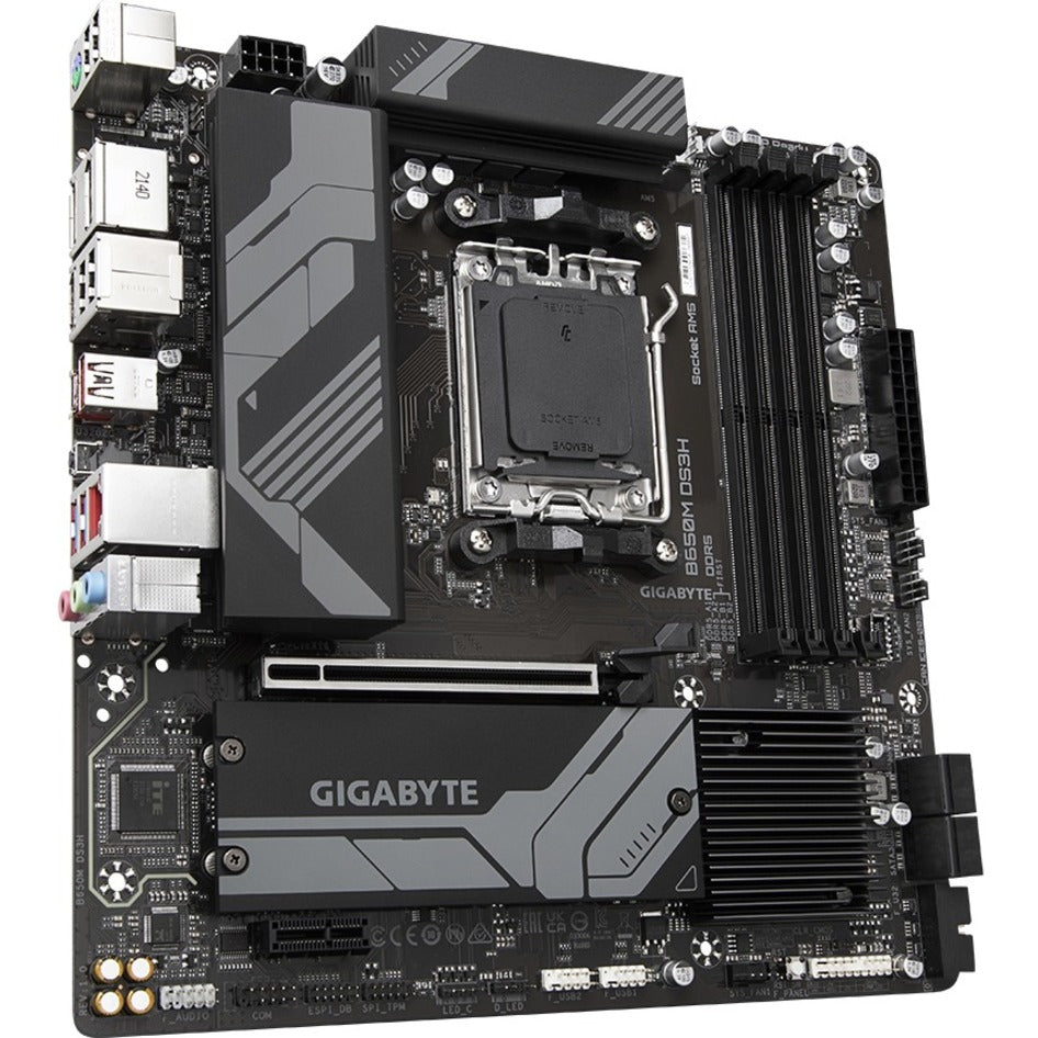 Gigabyte Gaming Desktop Motherboard B650M DS3H, AMD B650 Chipset, Socket AM5, Micro ATX