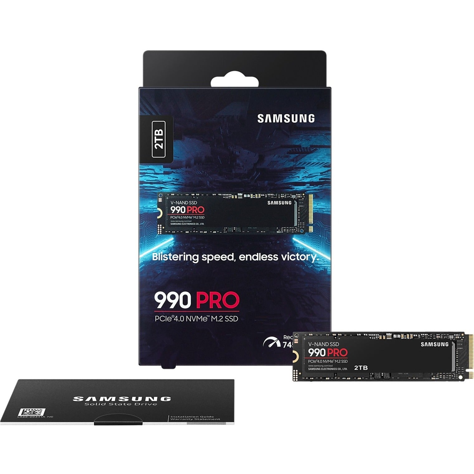 Samsung 990 PRO PCIe NVMe Internal SSD 2TB, 7450MB/s Read