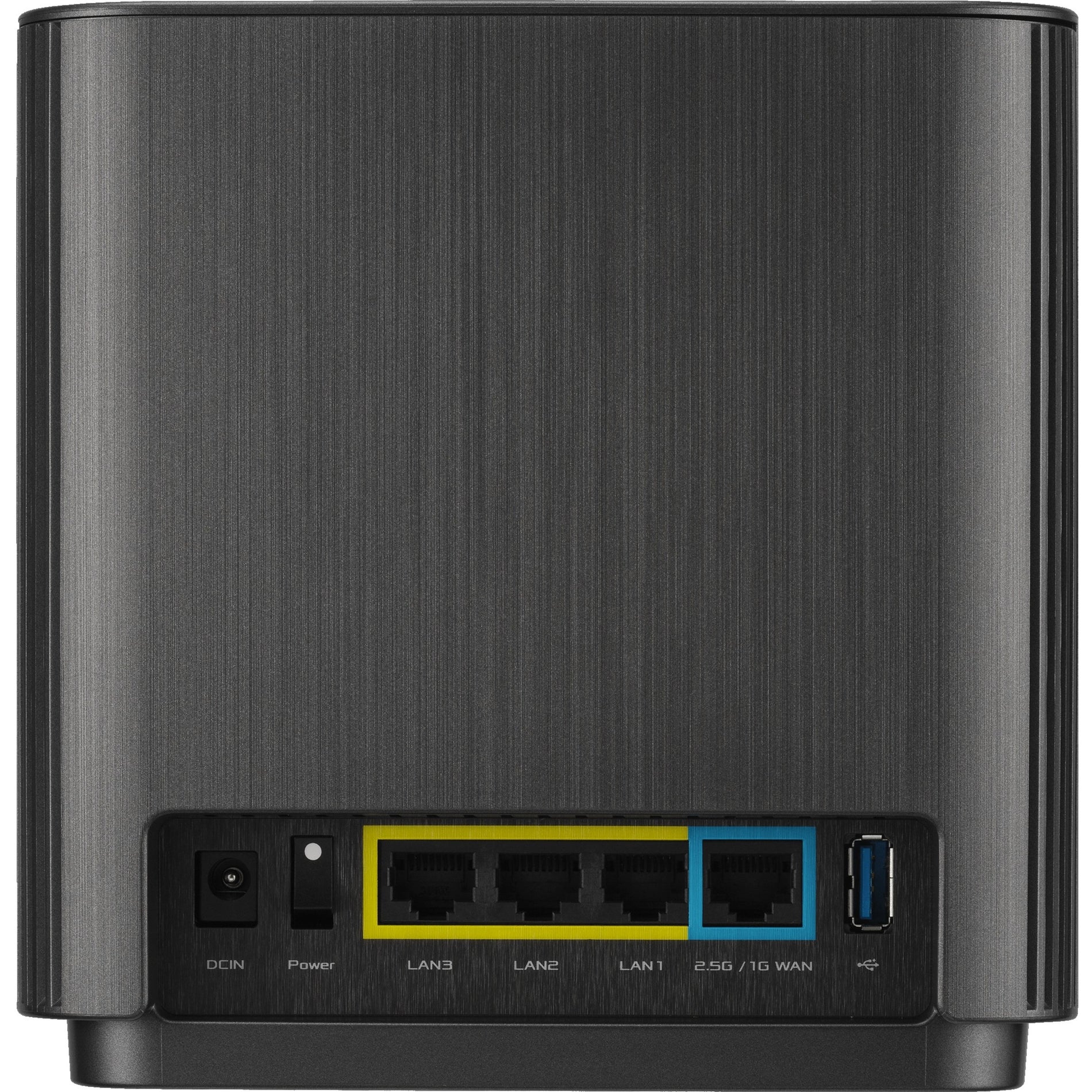 Asus ZENWIFI XT9 2PK CHARCOAL ZenWiFi XT9 AX7800 Tri-Band WiFi 6 Mesh WiFi System (2 Pack), up to 5700 sq ft & 6+ rooms, AiMesh, Lifetime Free Internet Security, Parental Controls, Easy Setup, 2.5G WAN port, UNII 4