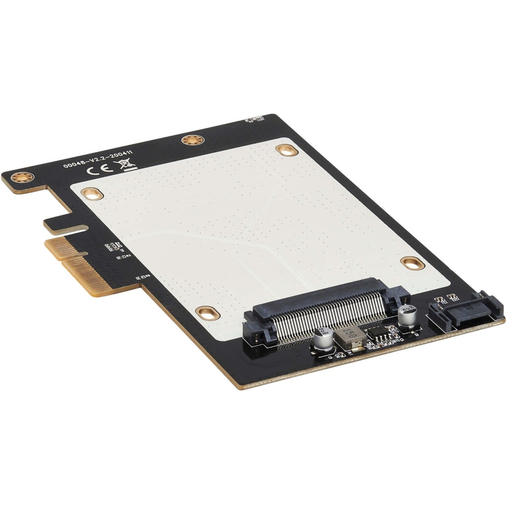 Tripp Lite PCE-U2-PX4 U.2 to PCIe Adapter for 2.5" NVMe U.2 SSD, SFF-8639, PCI Express (x4) Card