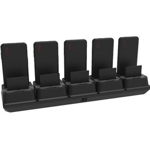KoamTac 898634 XCover6 Pro & Battery 5-Slot Charging Cradle, Docking Station for Samsung Galaxy XCover6 Pro Smartphone