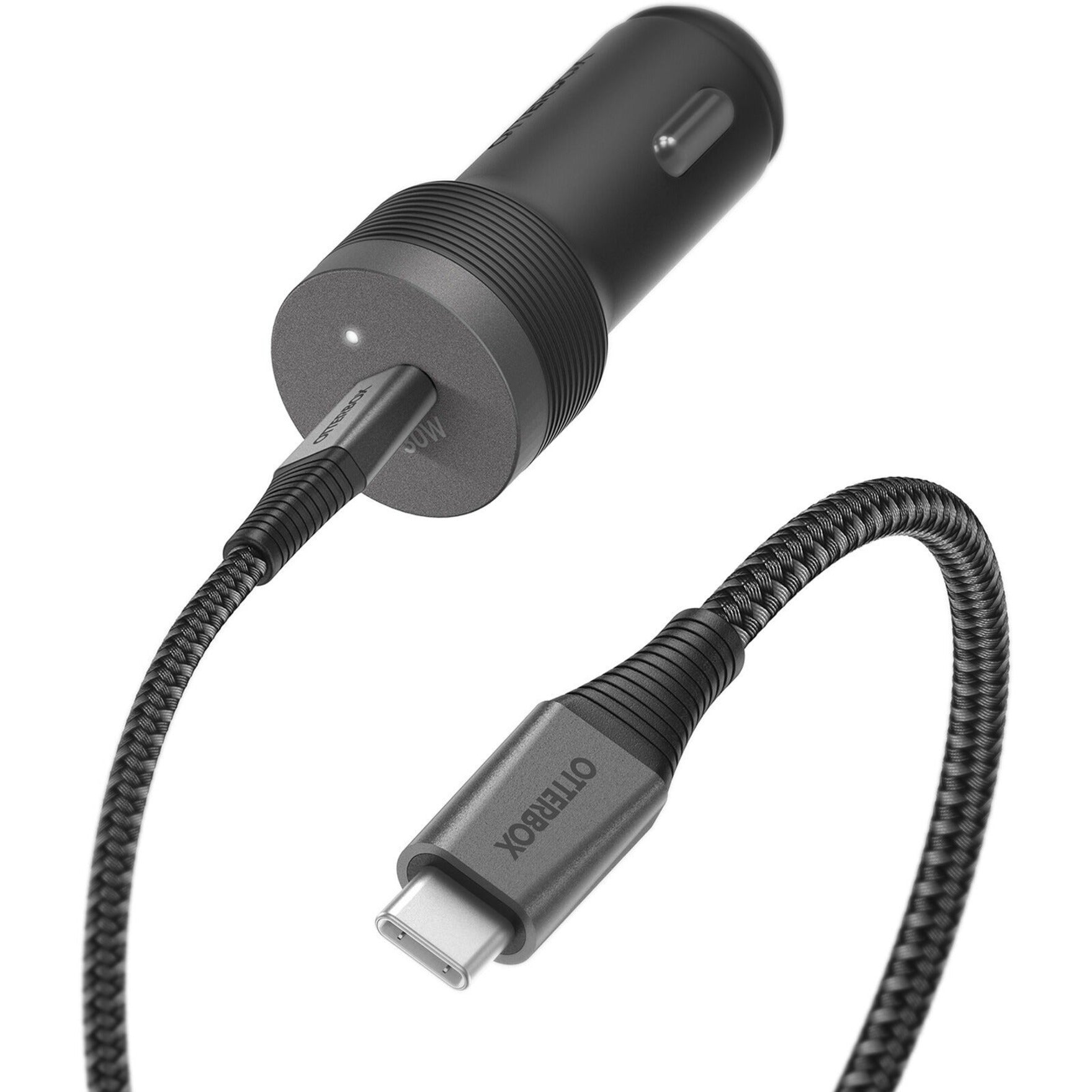 OtterBox 78-80893 USB-C TO USB-C Fast Charge Car Charging KIT Premium Pro, 30W