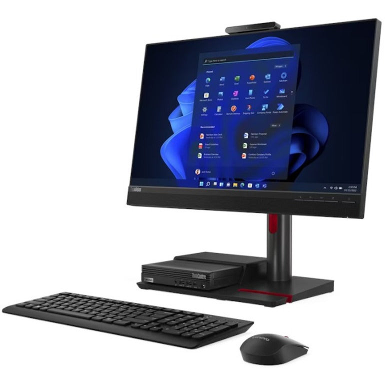 Lenovo 12BNMAR3US ThinkCentre TIO Flex 24v Widescreen LCD Monitor, 23.8, HDMI, Built-in Webcam and Microphone