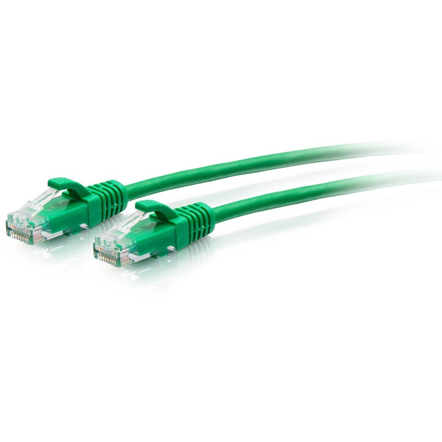 C2G C2G30156 7ft Cat6a Snagless Unshielded (UTP) Slim Ethernet Patch Cable, Green - Flexible, Snag Resistant, Strain Relief