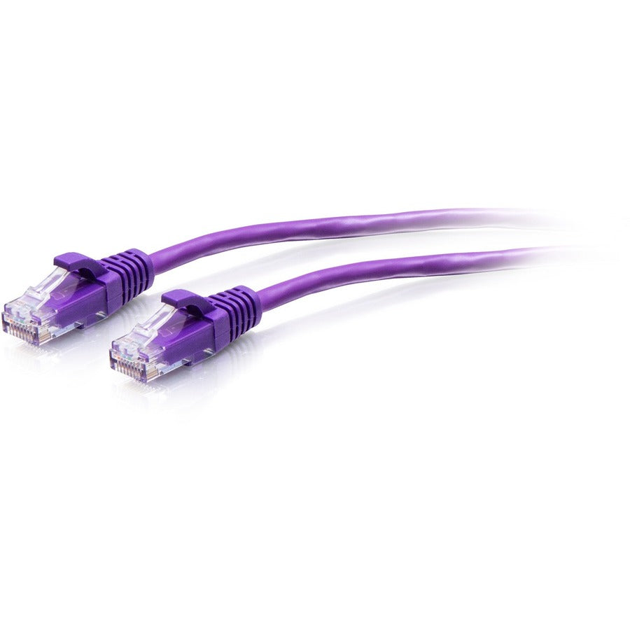 C2G C2G30193 15ft Cat6a Snagless Unshielded (UTP) Slim Ethernet Patch Cable, Purple