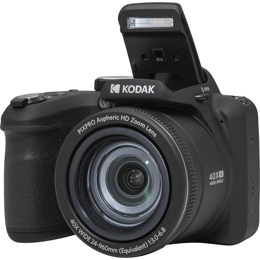 Kodak AZ405-BK PIXPRO Compact Camera, 20.7MP, 40x Optical Zoom, Full HD Video, Black