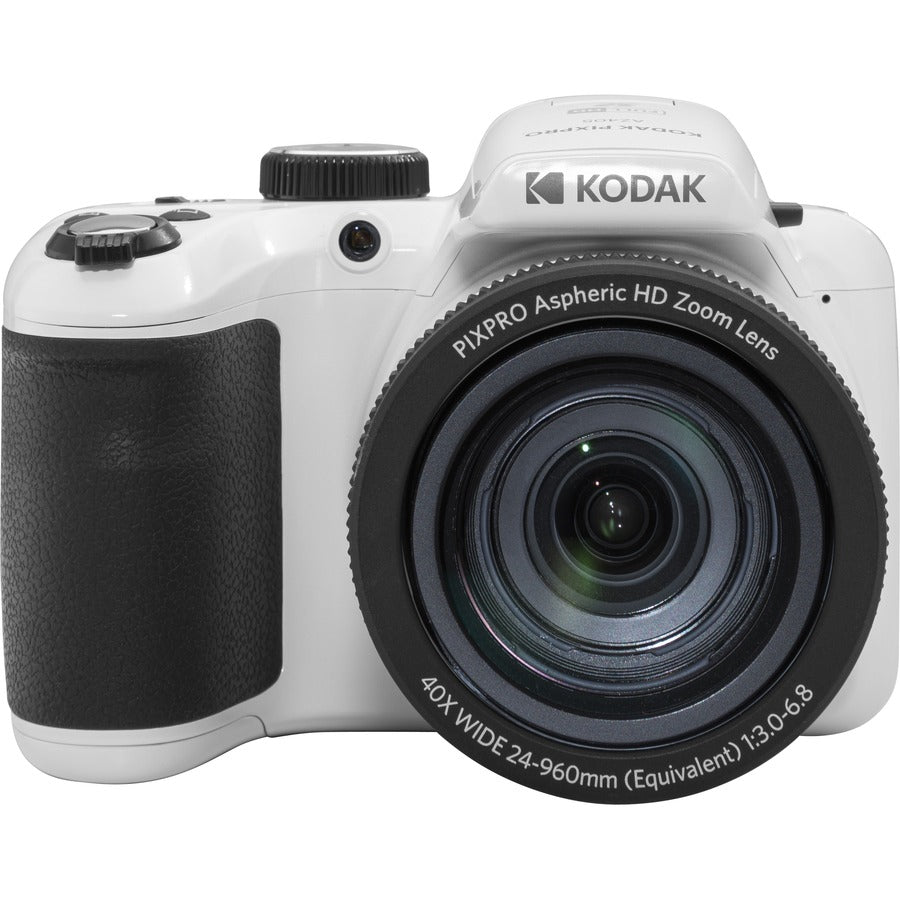 Kodak AZ405-WH PIXPRO Compact Camera, 20.7MP, 40x Optical Zoom, Full HD Video, White