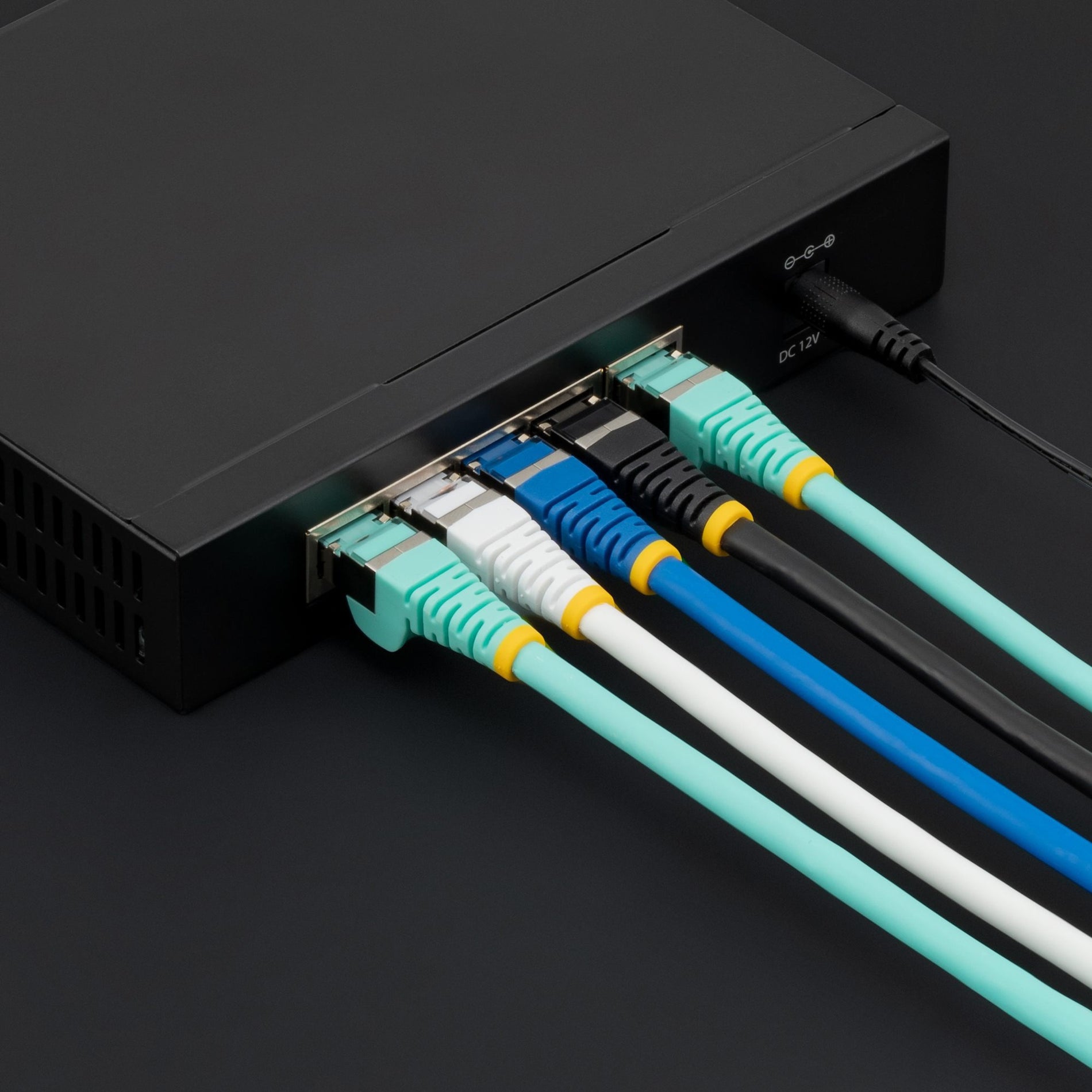 StarTech.com NLAQ-25F-CAT6A-PATCH CAT6A LSZH Ethernet Cable, 25 ft, 10 Gbit/s, Aqua