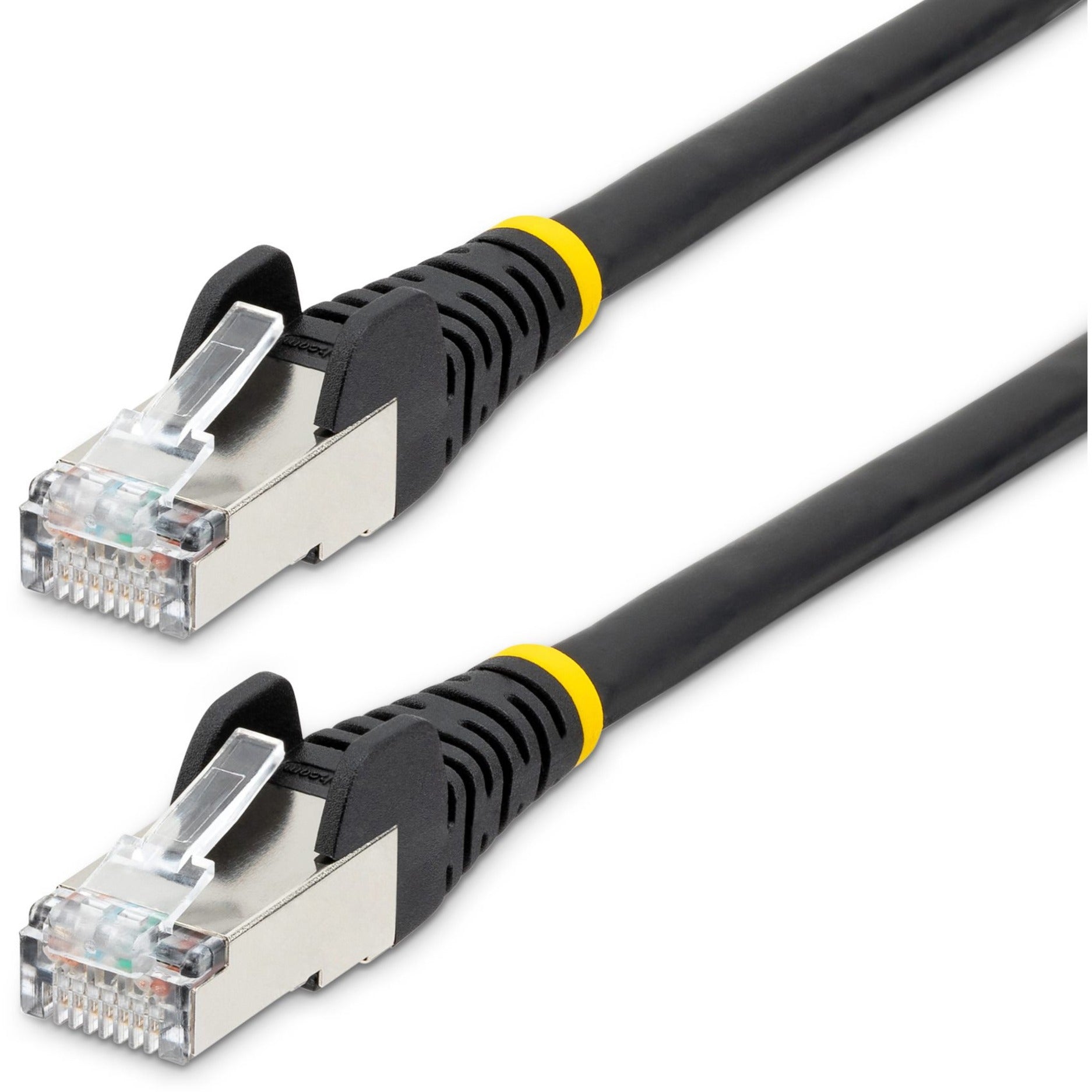 StarTech.com NLBK-20F-CAT6A-PATCH CAT6A LSZH Ethernet Cable, 20 ft, 10 Gbit/s, RJ-45 Male Connectors, Black