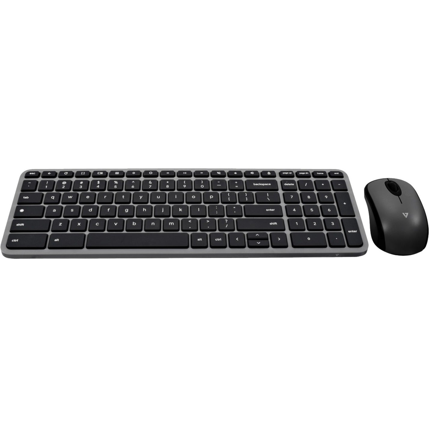 V7 CKW150BTUS Bluetooth Keyboard and Mouse Combo Chromebook Edition, 2 Year Warranty, Wear Resistant, Numeric Keypad