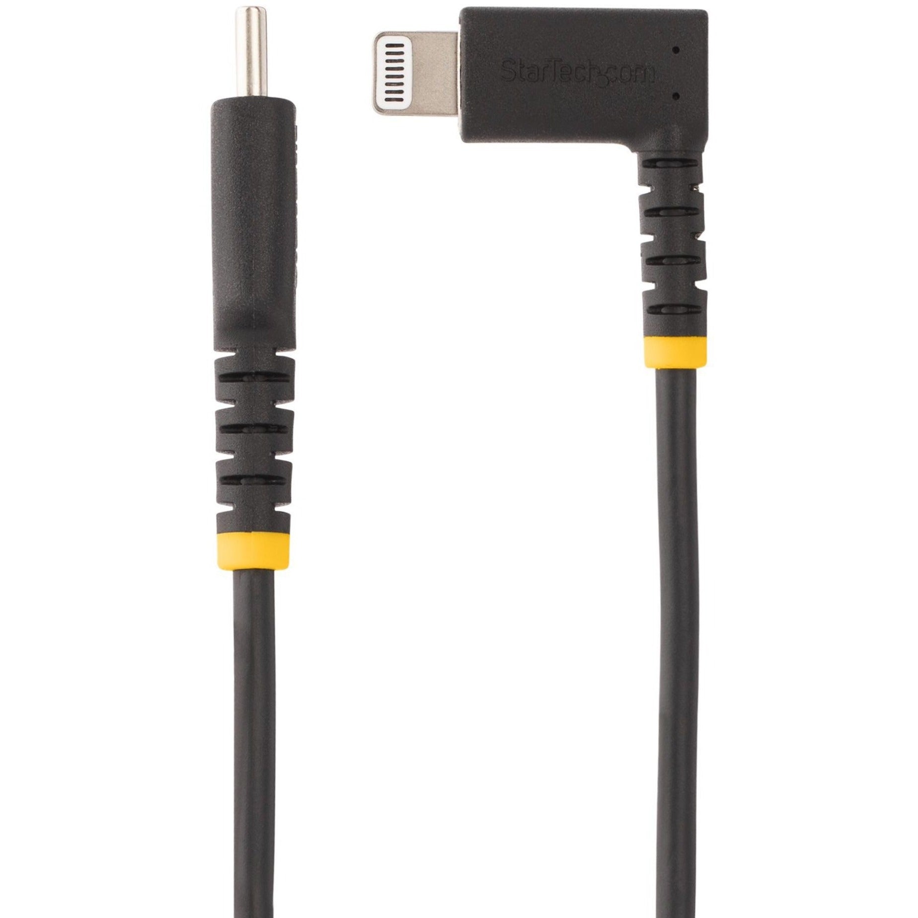 StarTech.com RUSB2CLTMM2MR USB-C to Right Angle Lightning Cable, 6FT, Fast Charging, Apple iPhone/iPad Compatible