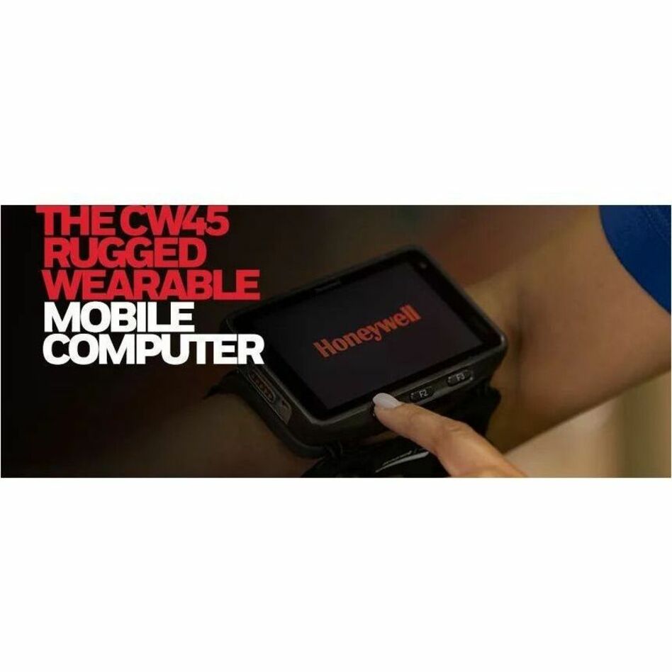 Honeywell CW45-X0N-AND10XG CW45 Wearable Computer, Android 12, 4.7" HD LED Screen, 6GB RAM, 64GB Flash Memory, IP67/IP65 Rated