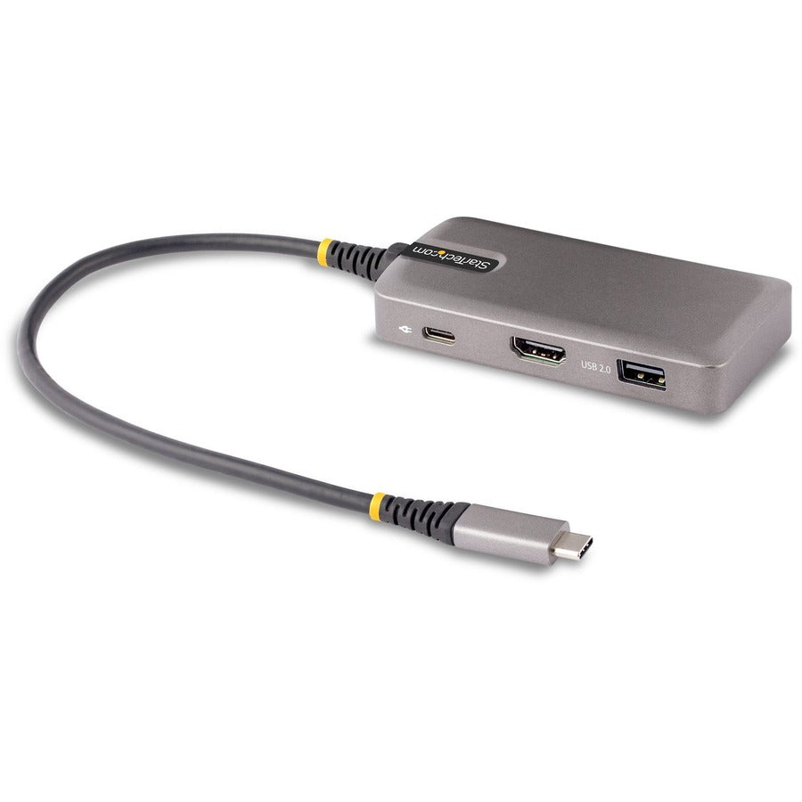 StarTech.com 104B-USBC-MULTIPORT Docking Station, USB-C Multiport Adapter, 4K 60Hz HDMI, 3-Port USB Hub, 100W Power Delivery Pass-Through