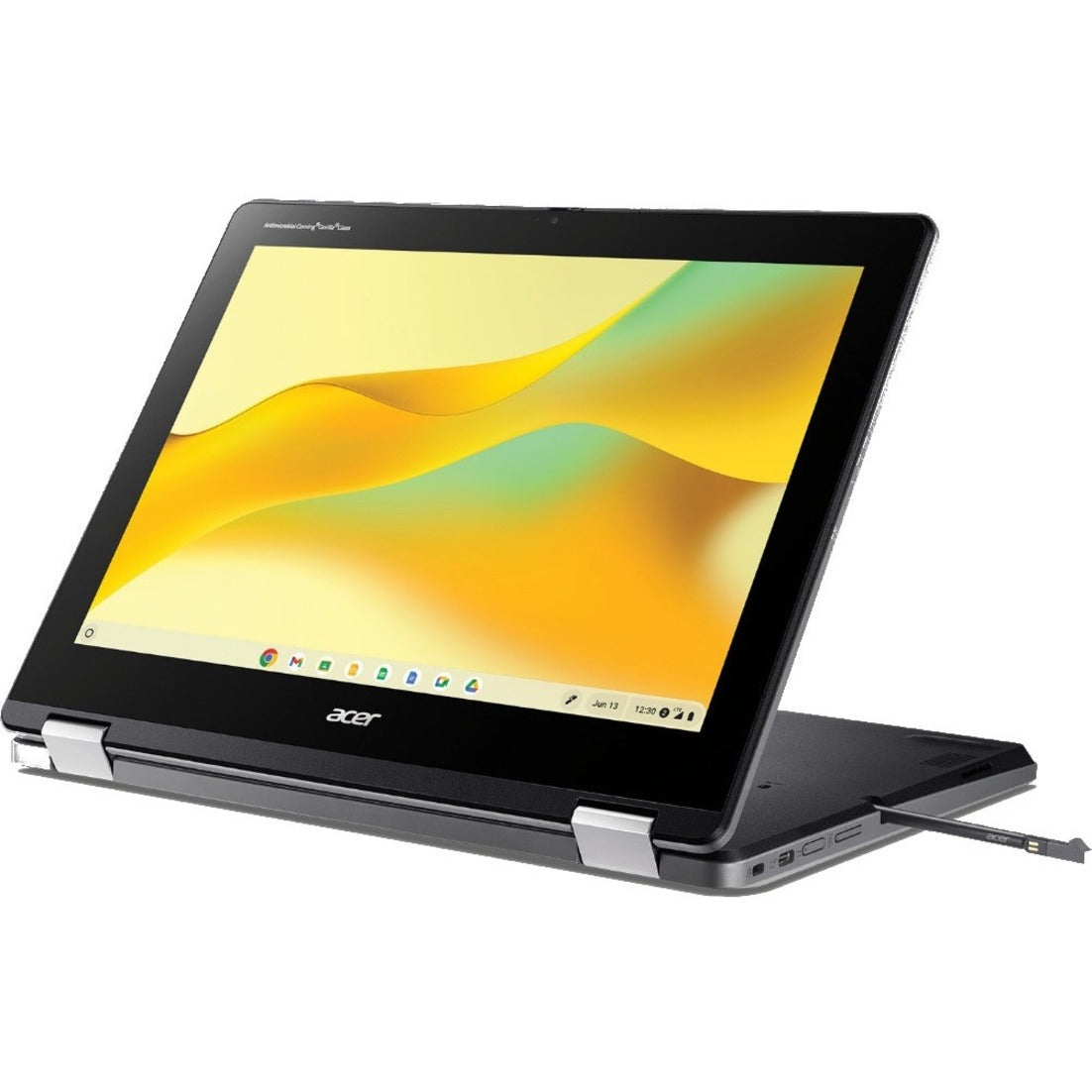 Acer NX.KE4AA.001 Chromebook Spin 512 R856TN-C6T4 2 in 1 Chromebook, 12 Touchscreen, Intel N100 Quad-core, 4GB RAM, 64GB Flash Memory, Black