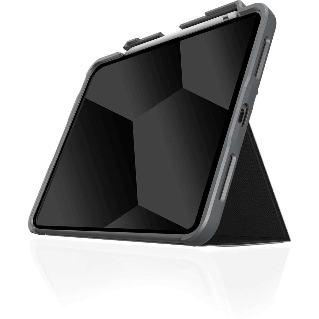 STM Goods STM-222-387KX-01 Dux Plus for iPad (10th Generation), Magnetic Closure, Rugged, Drop and Bump Resistant, Black