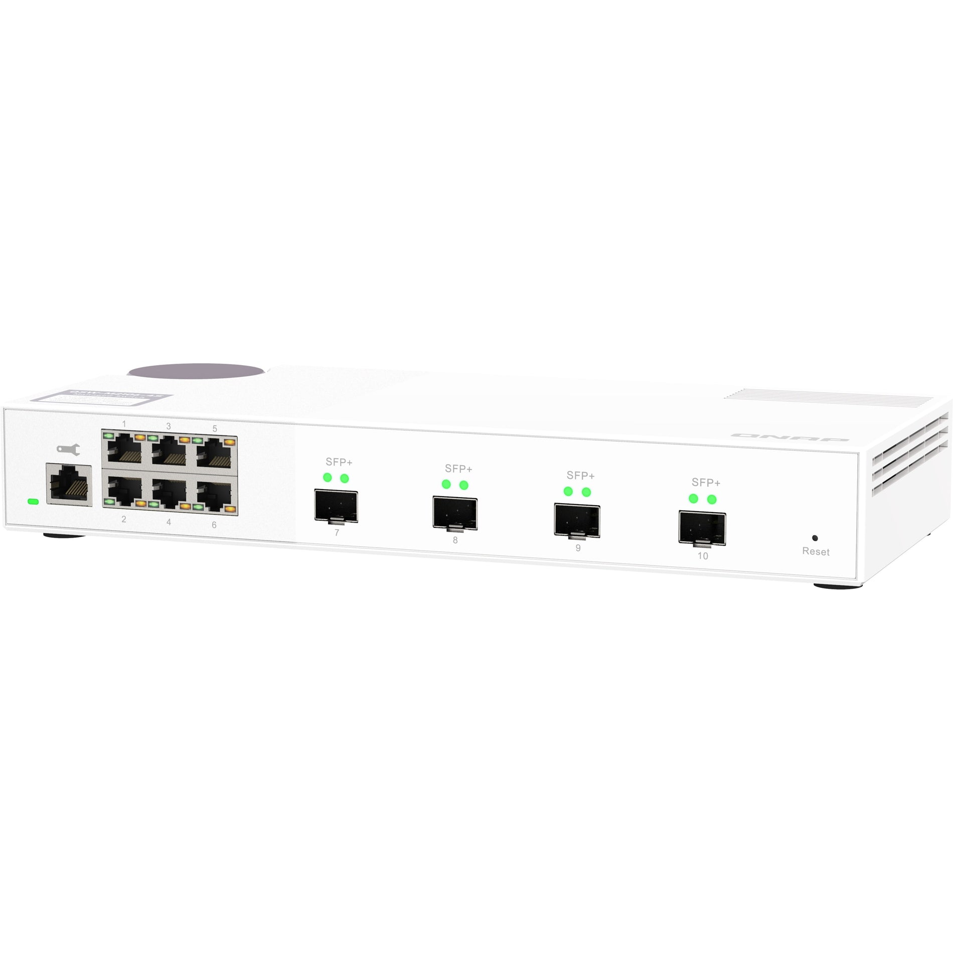 QNAP QSW-M2106-4S-US QSW-M2106-4S Ethernet Switch 10Gigabit Ethernet Expansion 2.5Gigabit Ethernet Network 4 SFP+ Slots