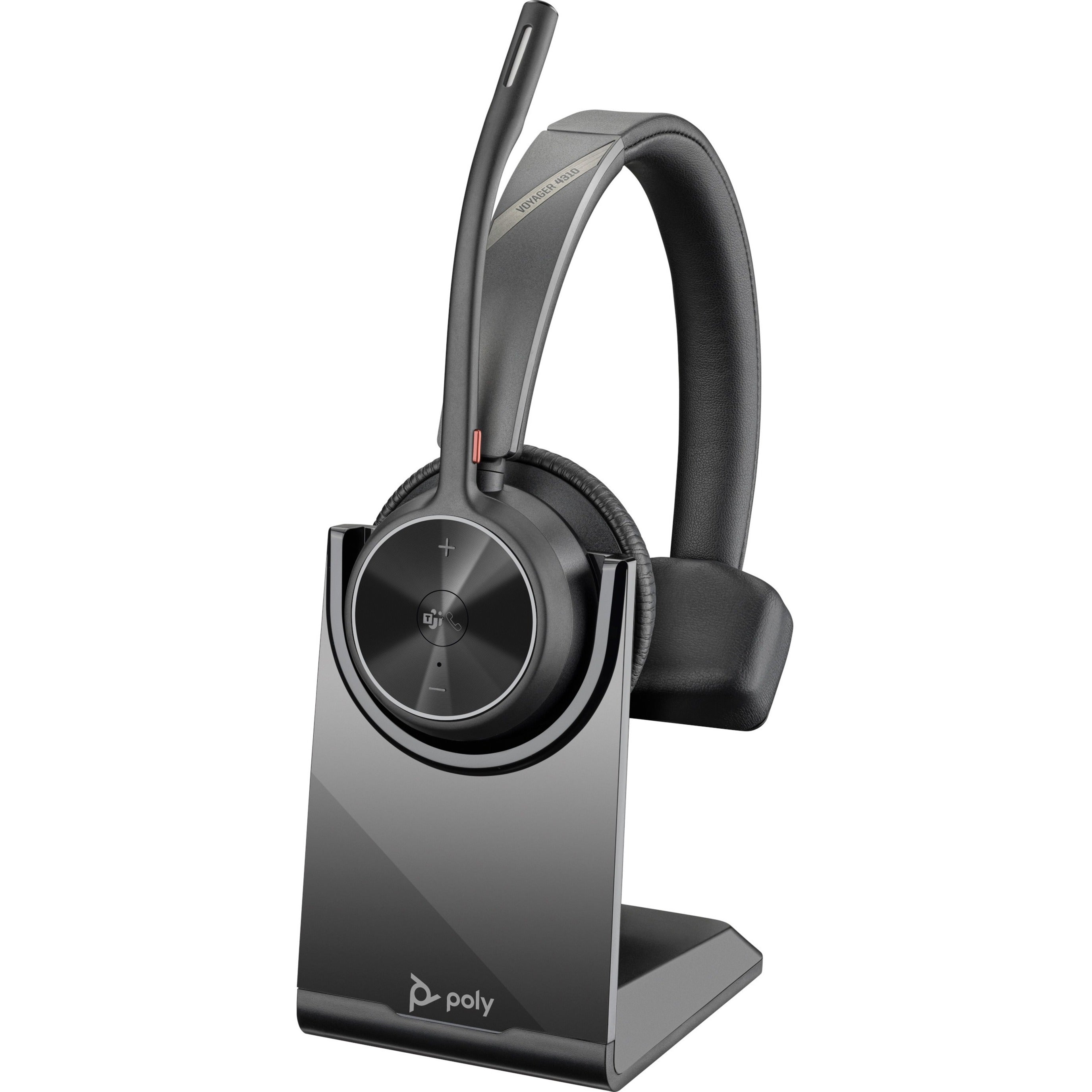 Poly 77Y93AA Voyager 4310-M Microsoft Teams Certified Headset With Charge Stand, Over-the-head Binaural Headset for Smartphone, Music, Office, PC, Mac