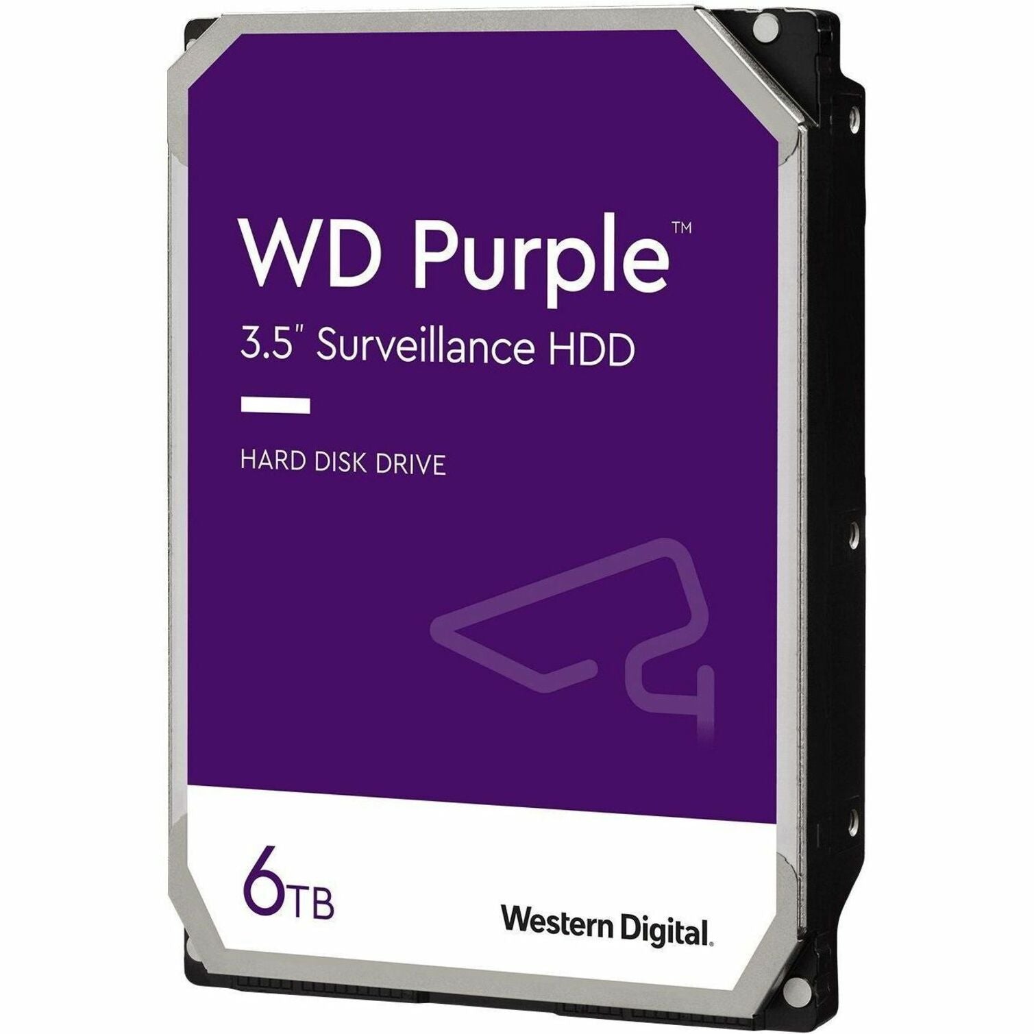 WD WD64PURZ-20PK Purple 6 TB Hard Drive, 3.5" Internal, SATA, 256 MB Buffer