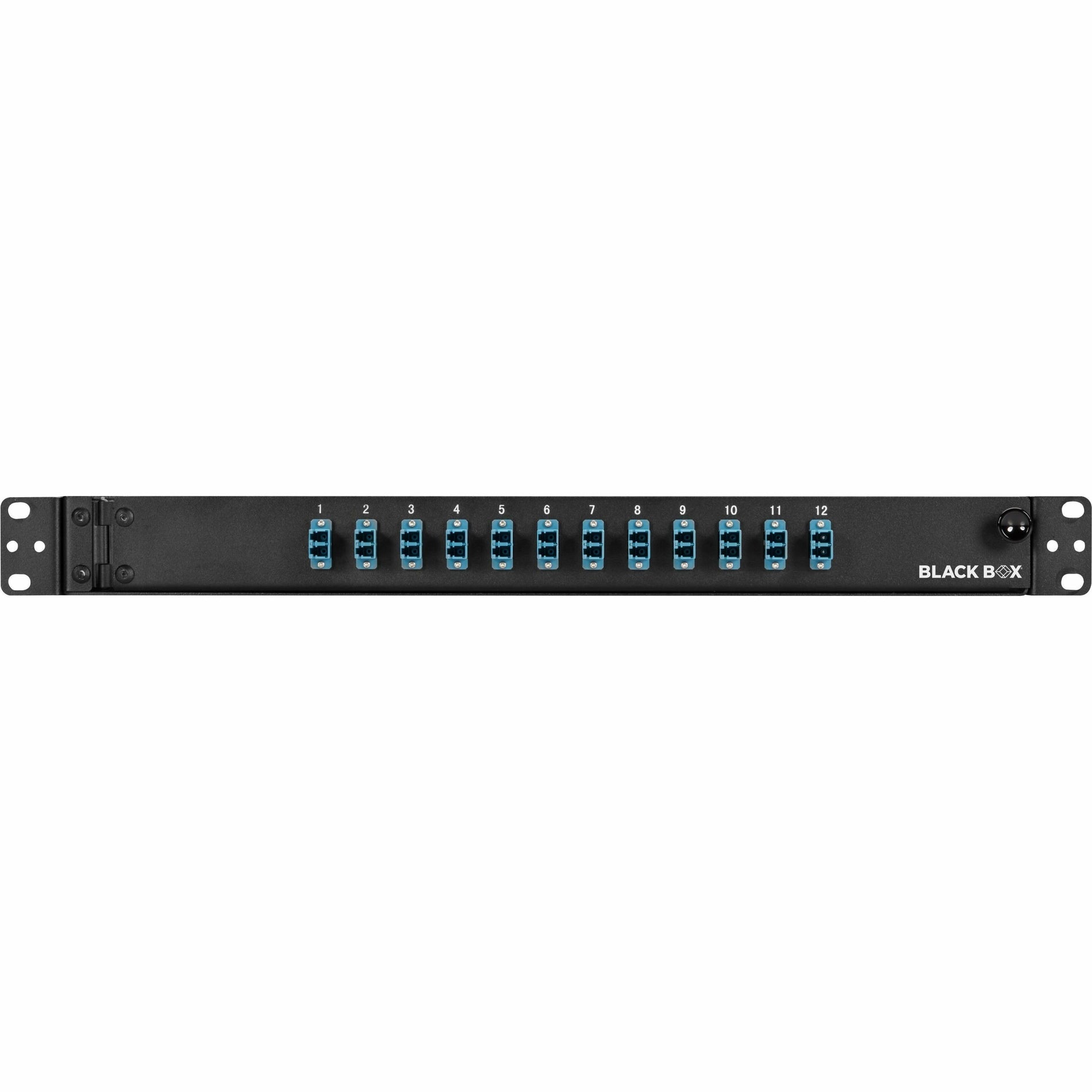 Black Box JPM380A-R2 Rackmount Duplex Fiber Enclosure - 1U, Preloaded Patch Panel