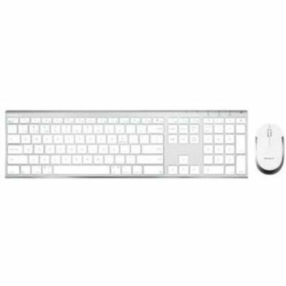 Macally ACEBTKEYACB Bluetooth Keyboard and Mouse for Mac, Rechargeable Battery, Quiet Keys, Ergonomic, Aluminum