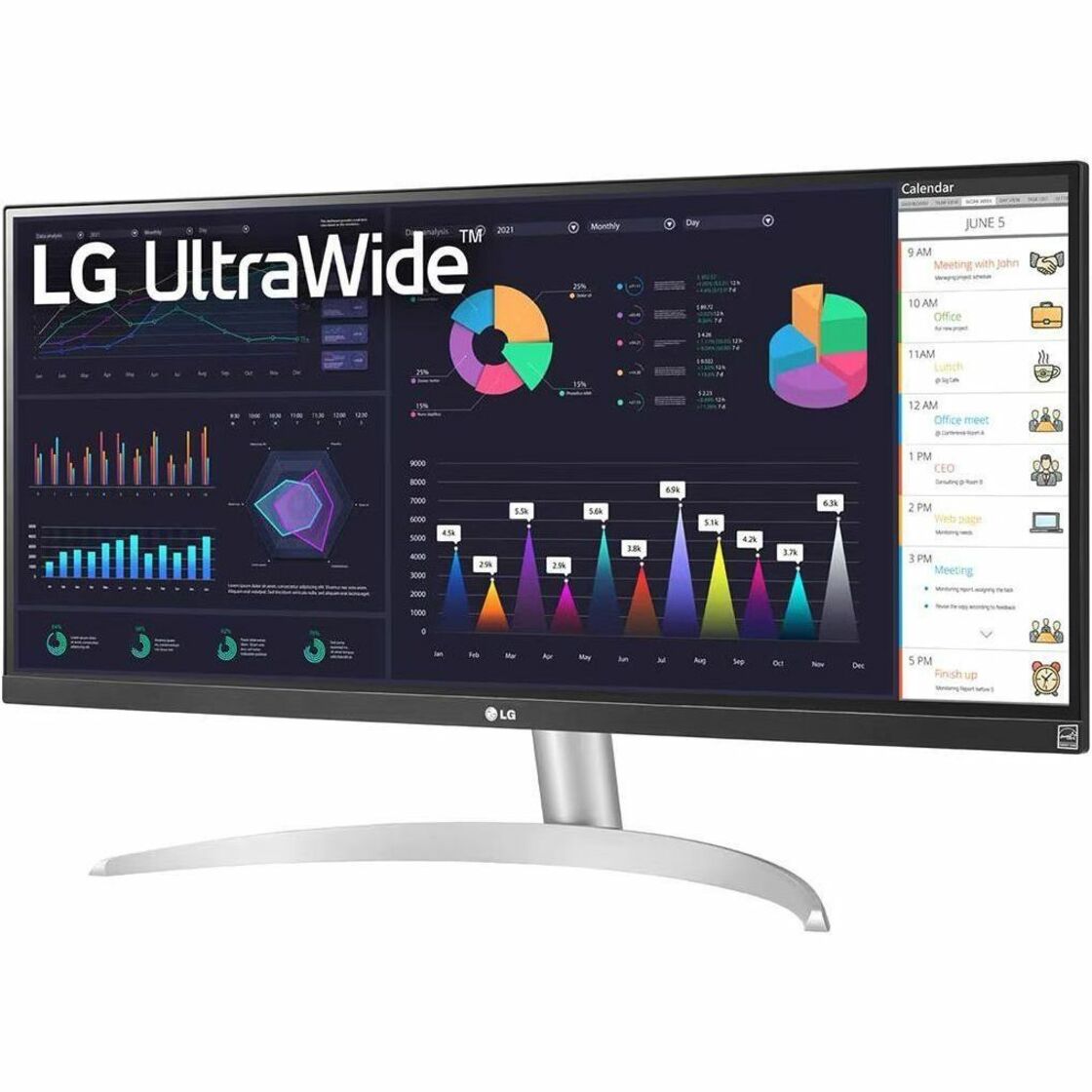 LG 29BQ650-W 29 UW-UXGA LCD Monitor - 21:9, High Dynamic Range (HDR), FreeSync, USB, HDMI, USB Type-C, DisplayPort