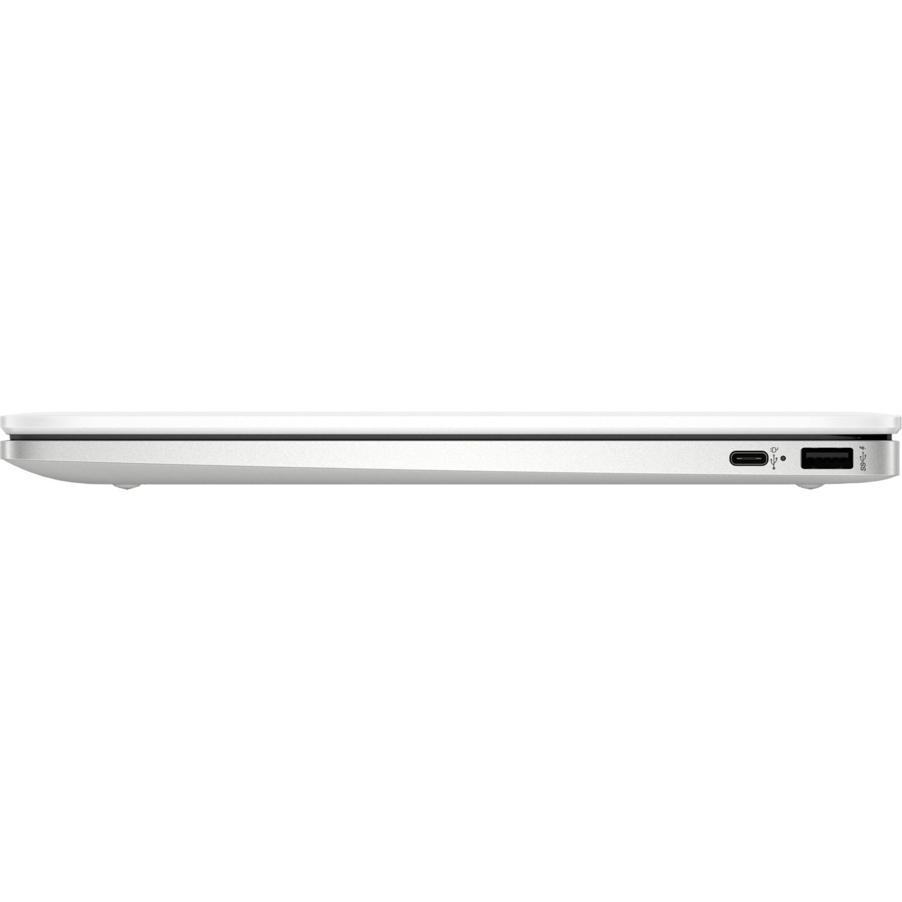 HP Chromebook 14a-na0210nr 14" Chromebook, HD, Intel Celeron N4120, 4GB RAM, 64GB Flash Memory, Ceramic White, Natural Silver, Refurbished