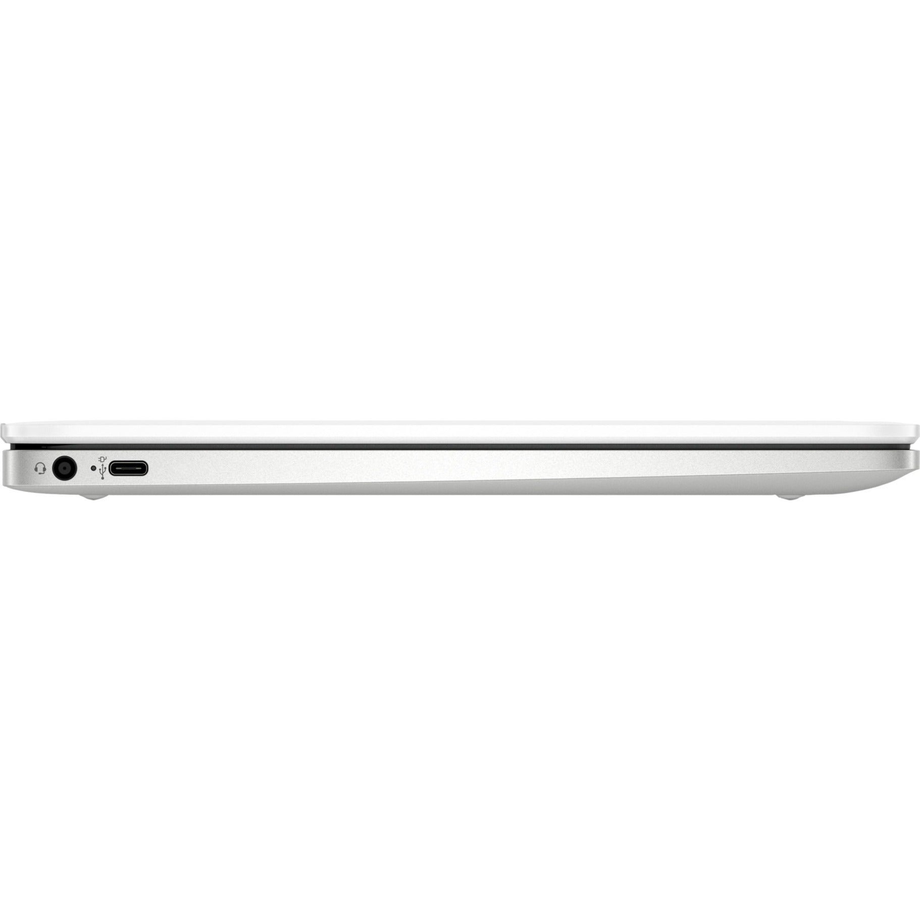 HP Chromebook 14a-na0210nr 14" Chromebook, HD, Intel Celeron N4120, 4GB RAM, 64GB Flash Memory, Ceramic White, Natural Silver, Refurbished