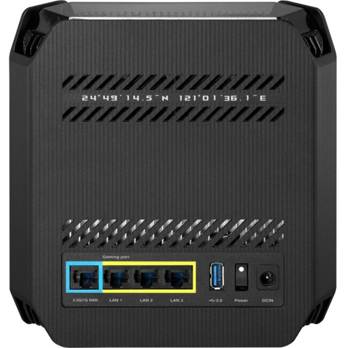 Asus ROG GT6 (B-2-PK) Rapture Wi-Fi 6 Router, Tri Band, 2.5 Gigabit Ethernet, 1.24 GB/s Speed