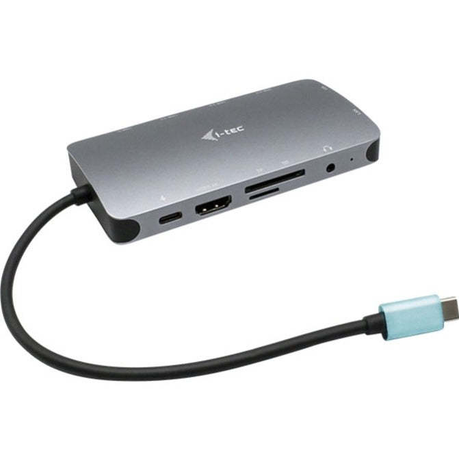 i-tec C31NANODOCKVGAPD USB-C Metal Nano Dock HDMI/VGA with LAN + Power Delivery 100 W, Compact Docking Station for Notebook/Tablet PC
