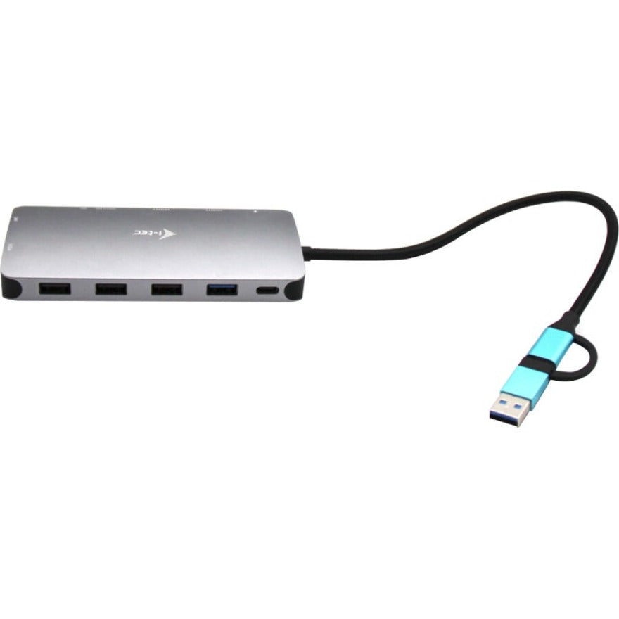 i-tec CANANOTDOCKPD Docking Station, USB-C, HDMI, VGA, USB Type-A, USB Type-C, Gigabit Ethernet, 4K, Full HD