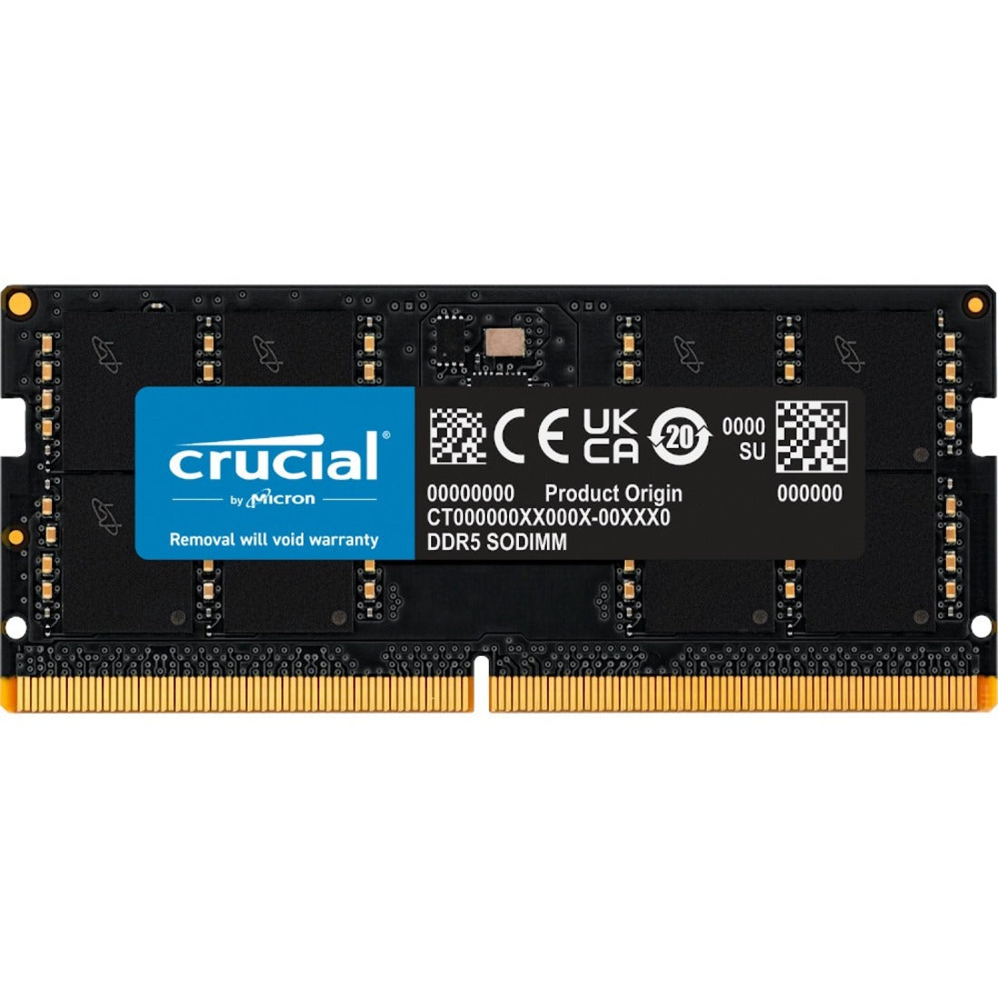 Crucial CT32G52C42S5 32GB DDR5 SDRAM Memory Module, Lifetime Warranty, 5200 MHz Speed, Non-ECC, SoDIMM Form Factor