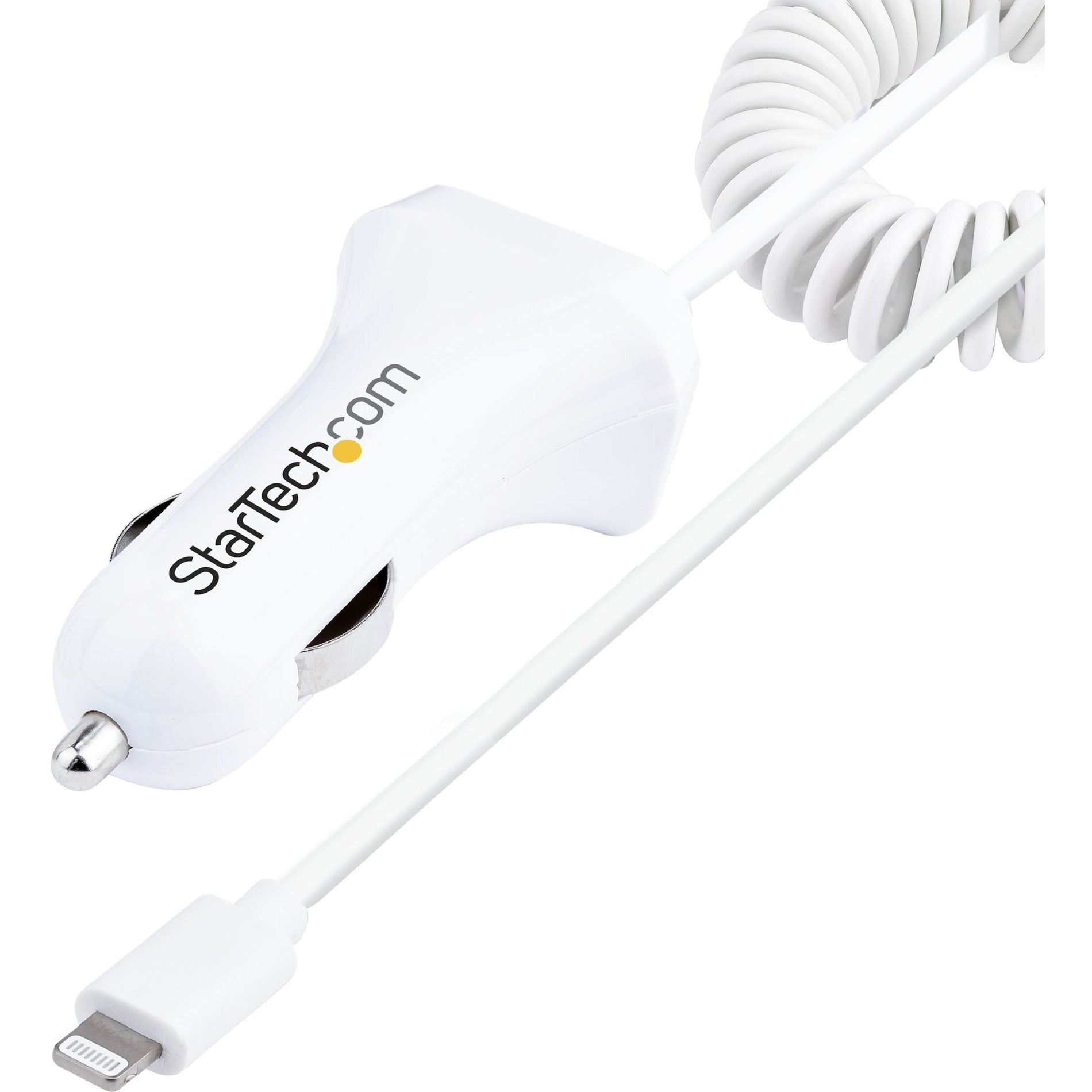 StarTech.com USBLT2PCARW2 Auto Adapter, 12W Power Adapter for iPhone, iPad, Samsung Galaxy, Google Pixel
