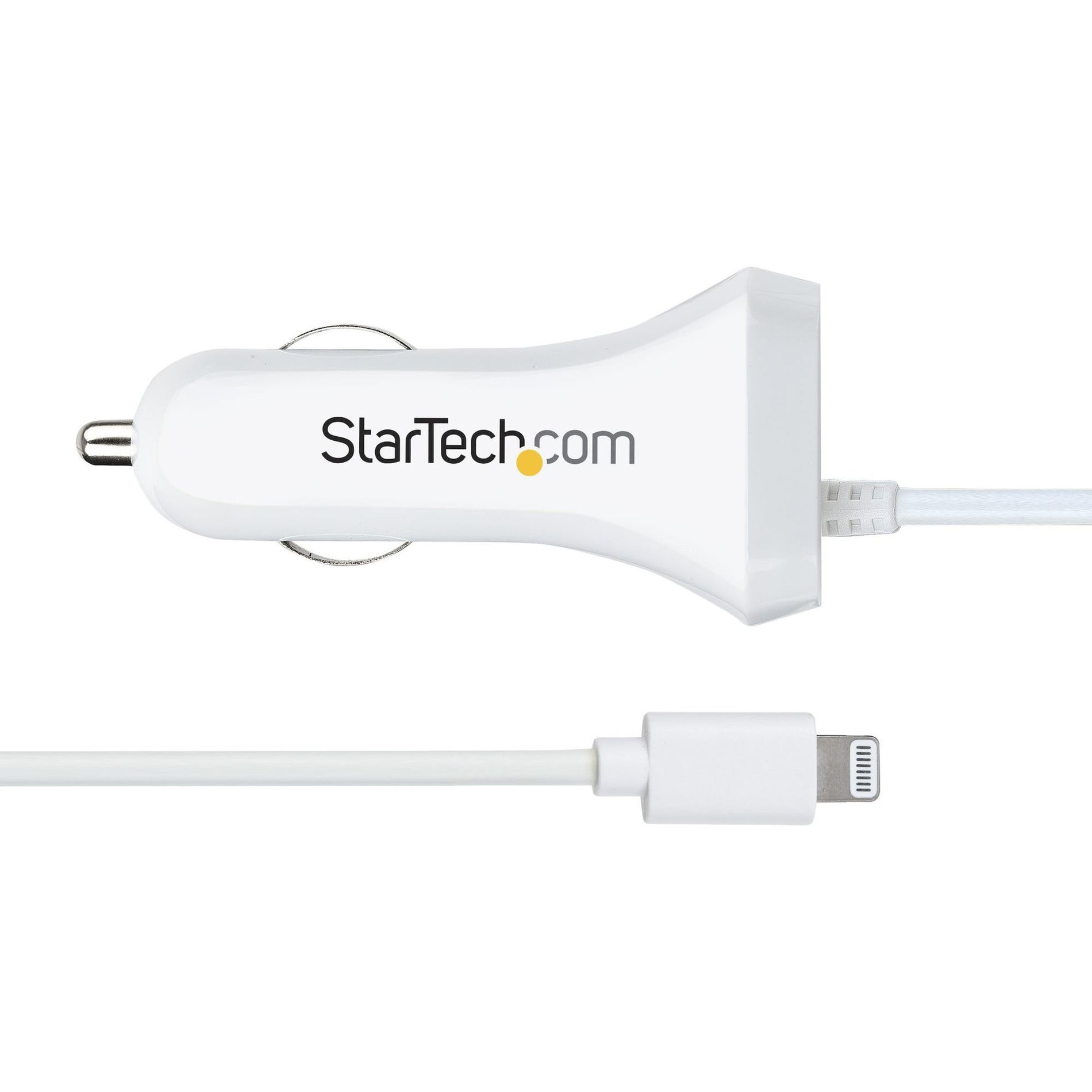 StarTech.com USBLT2PCARW2 Auto Adapter, 12W Power Adapter for iPhone, iPad, Samsung Galaxy, Google Pixel