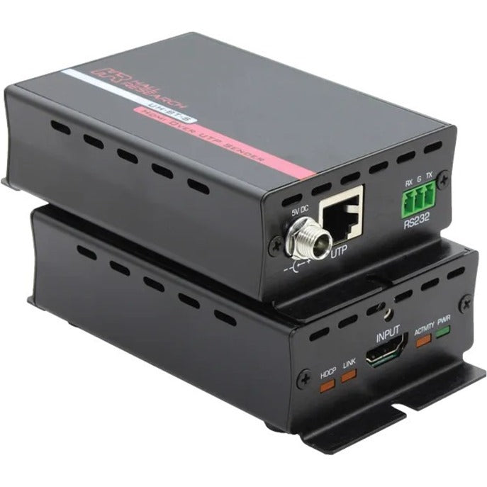 Hall UH-BT-S HDMI over UTP Extender with HDBaseT&trade; Class B (HDBaseT-Lite) Sender, Video Extender Transmitter/Receiver