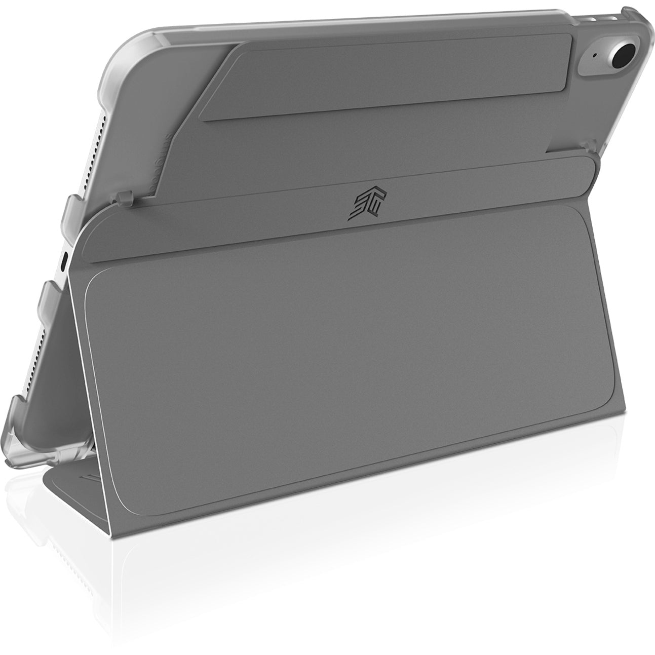 STM Goods STM-222-383KX-02 Studio iPad 10th Gen Carrying Case, Magnetic Closure, Gray