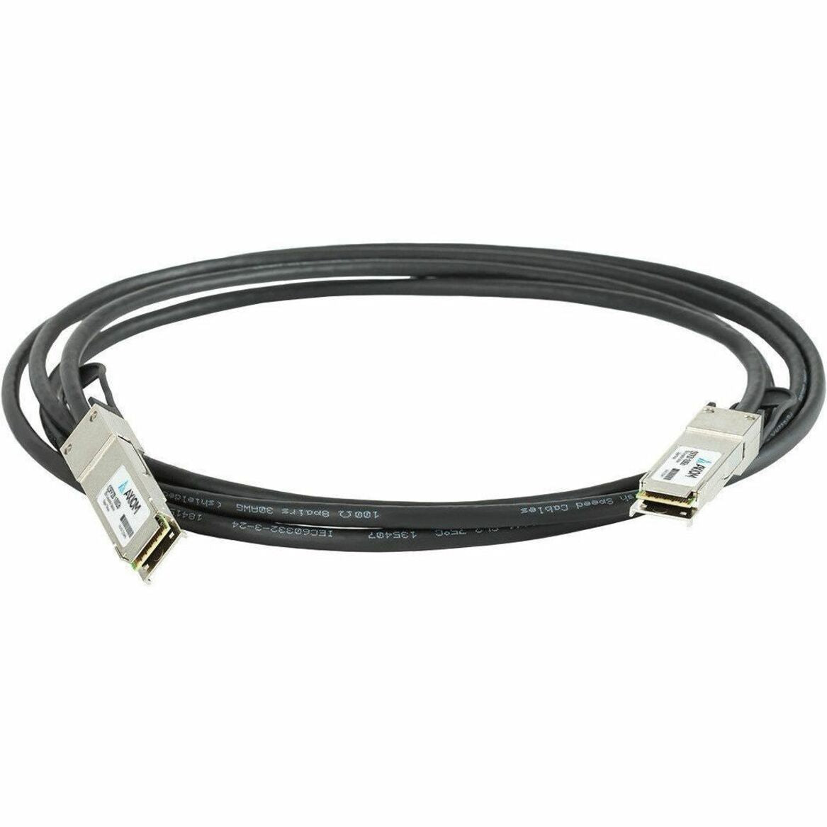 Axiom Q28P-100G-C1M-AX 100GBASE-CR4 QSFP28 Passive DAC Cable 1m, High-Speed Network Cable for OEM Modules, Switches, Routers, and Network Devices