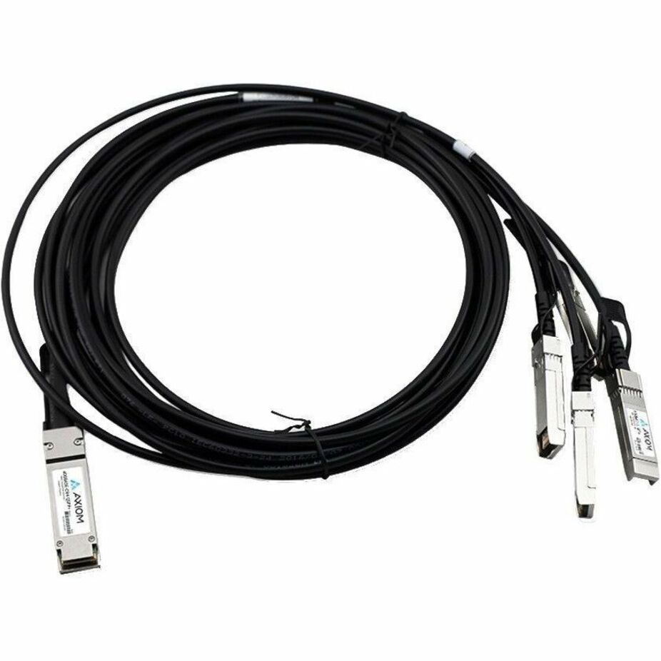 Axiom XXV4DACBL2M-AX 100GBASE-CR4 QSFP28 to 4 SFP28 Passive DAC Intel Compatible 2m Network Cable, 100 Gbit/s Data Transfer Rate