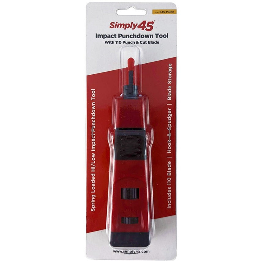 SIMPLY45 PROSeries Punchdown Tool in retail packaging showing product features-alternate-image3