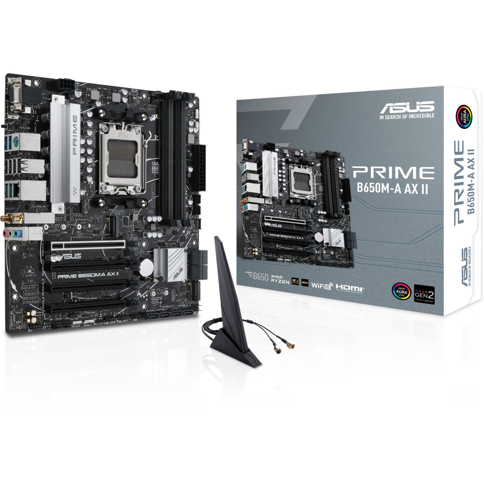 Asus Prime B650M-A AX II Motherboard AMD B650 Socket AM5 Micro ATX