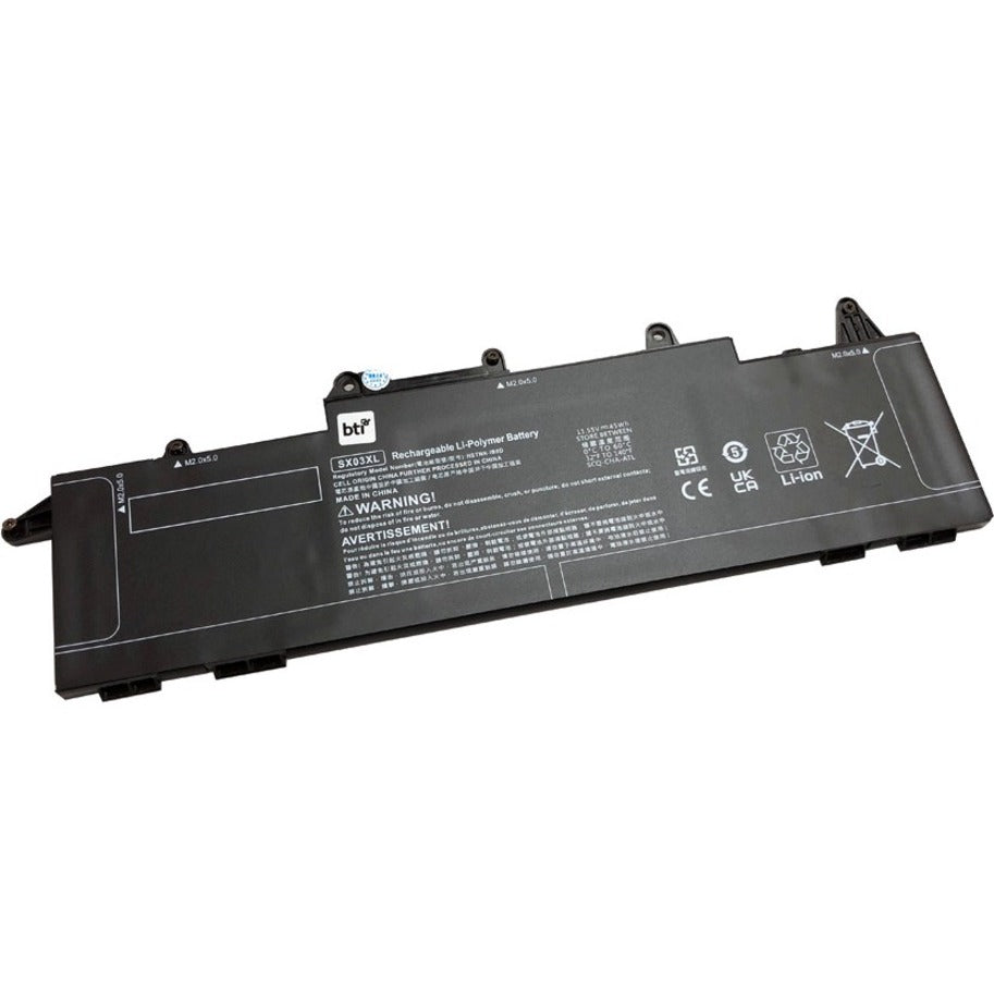BTI SX03XL-BTI Battery, 18 Month Limited Warranty, 45 Wh, 3900 mAh, Notebook