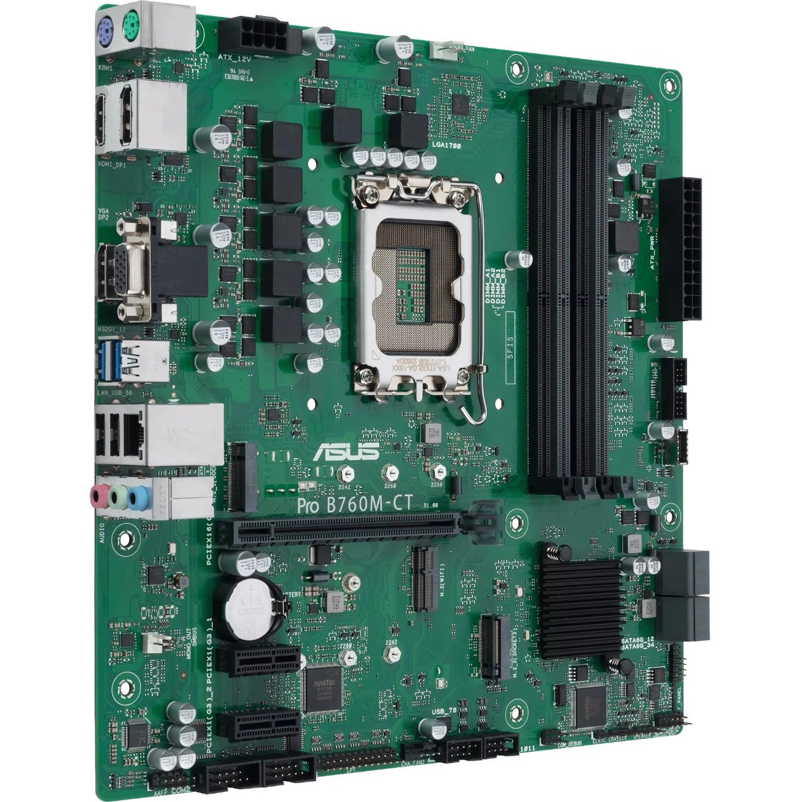 ASUS Pro ProB760M-CT-CSM Industrial Motherboard, Intel B760, Micro ATX