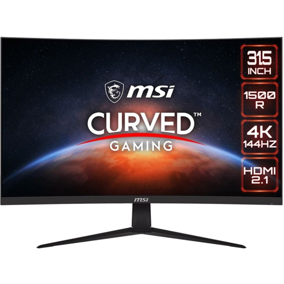 MSI G321CU Gaming LCD Monitor 32 4K UHD Curved Screen, 144Hz, Wide Color Gamut